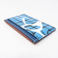 Card Holder Epi Leather Aqua Blue