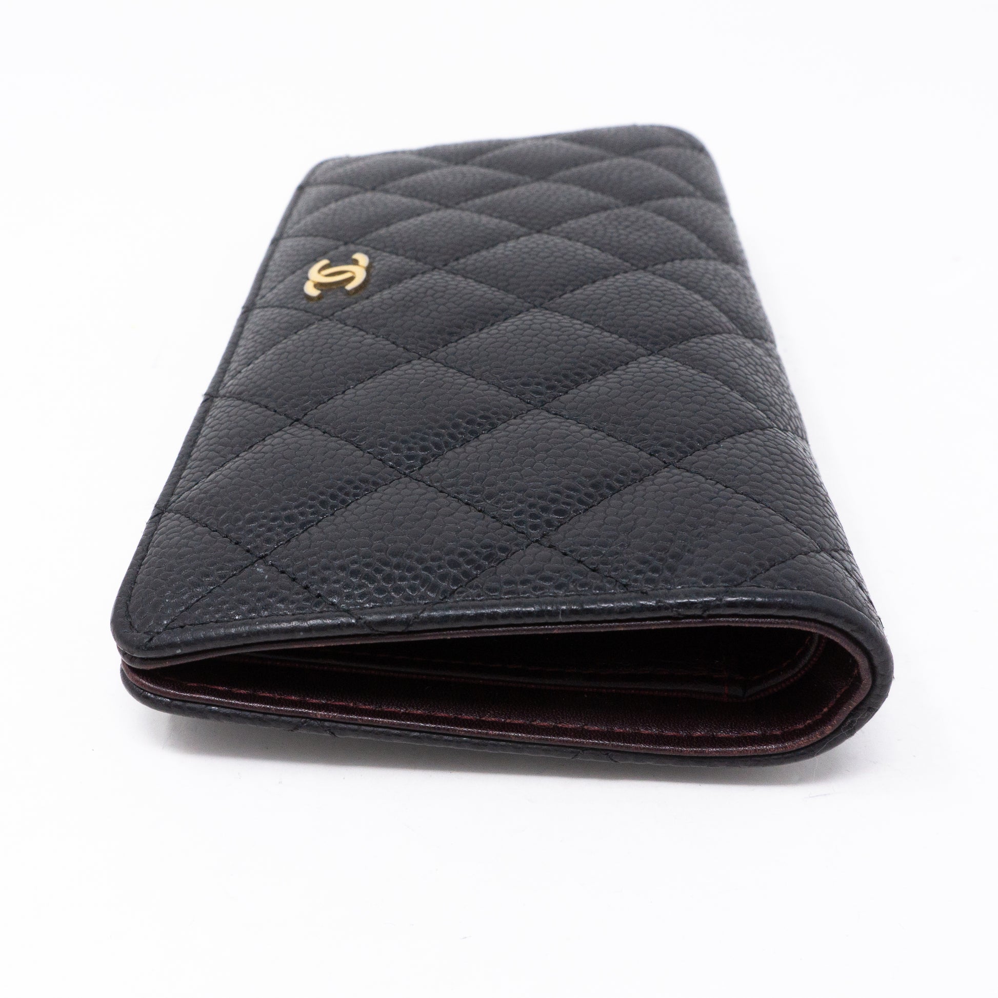 Chanel – Classic Long Flap Wallet Black Caviar – Queen Station