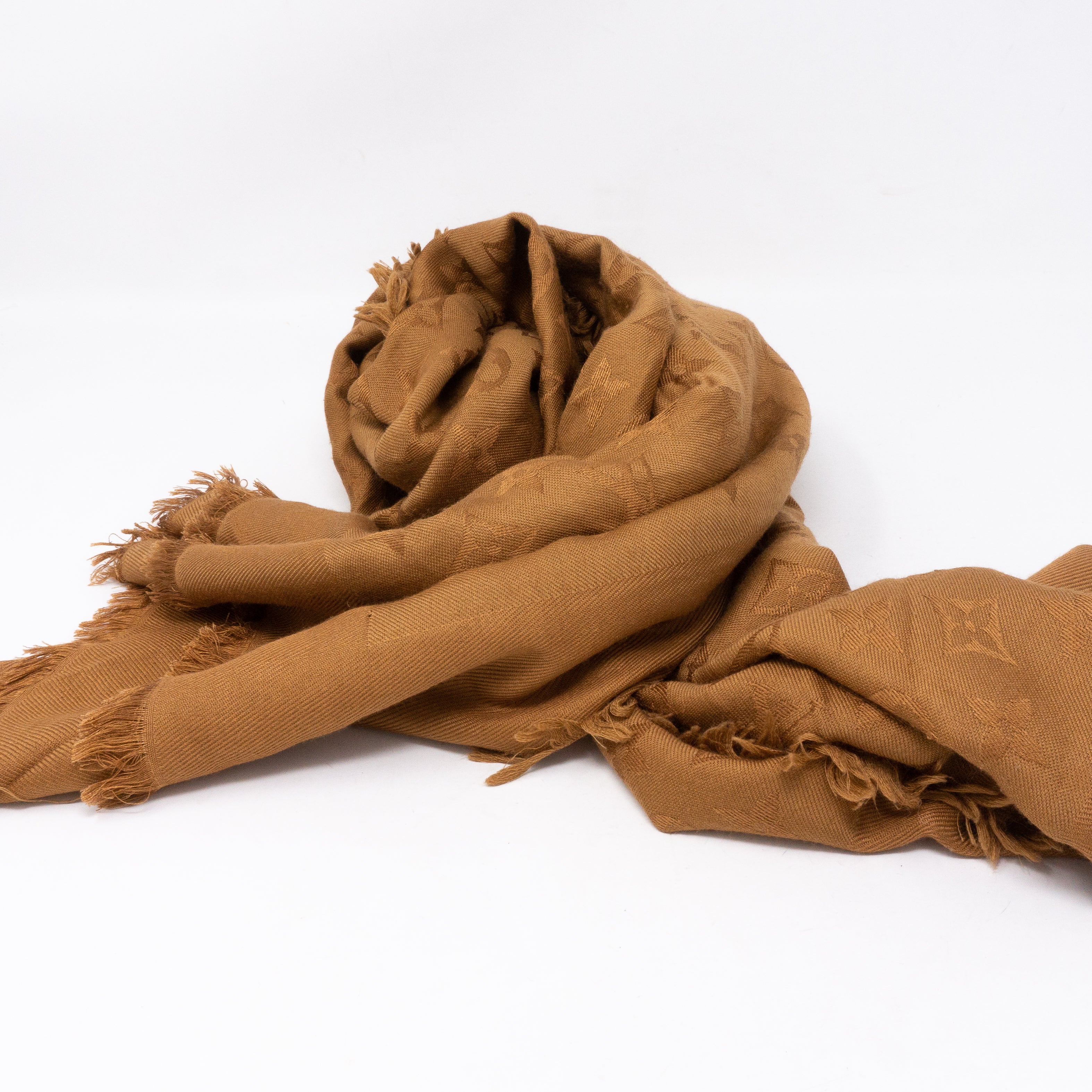 Monogram Shawl Brown