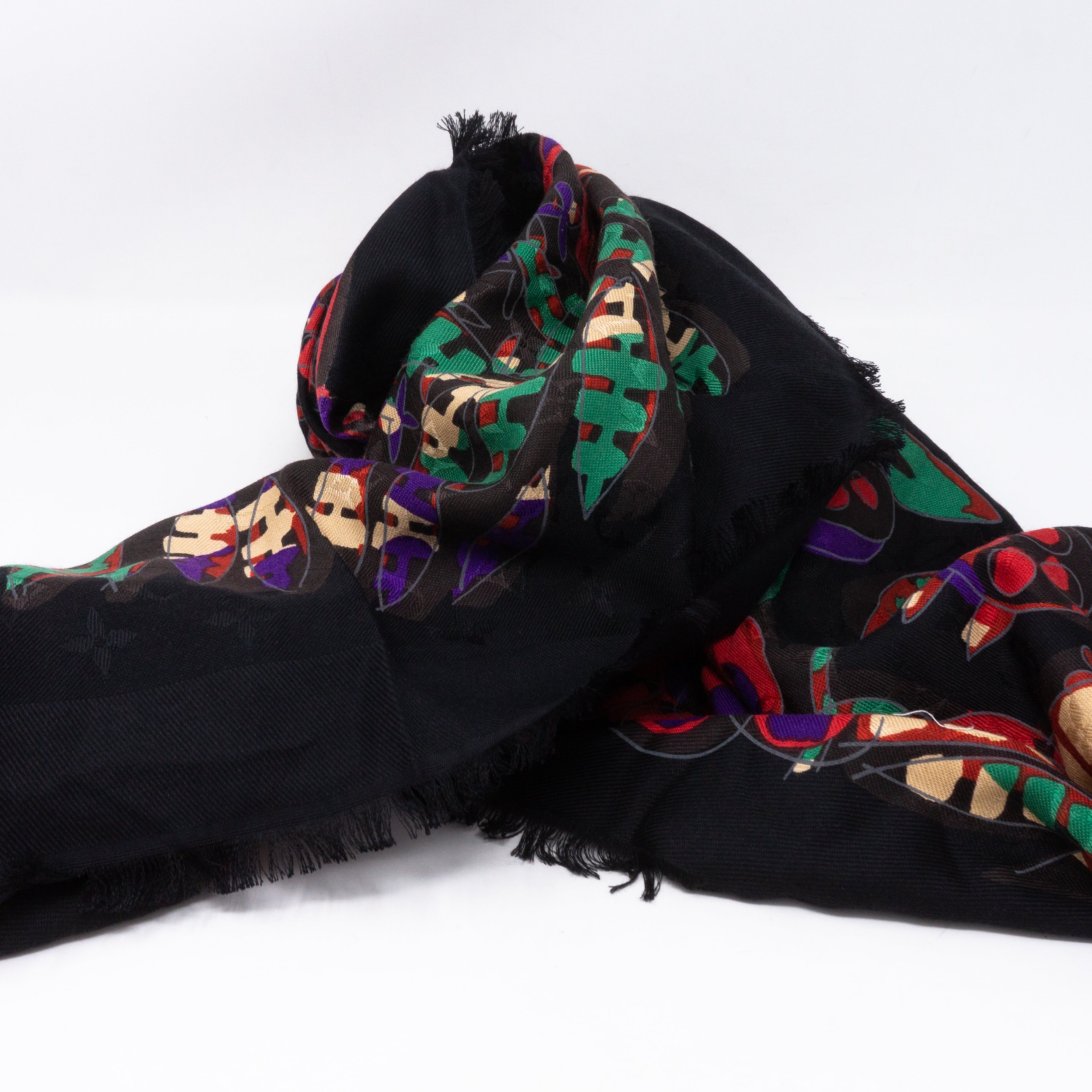 Monogram Shawl Devorgram Black