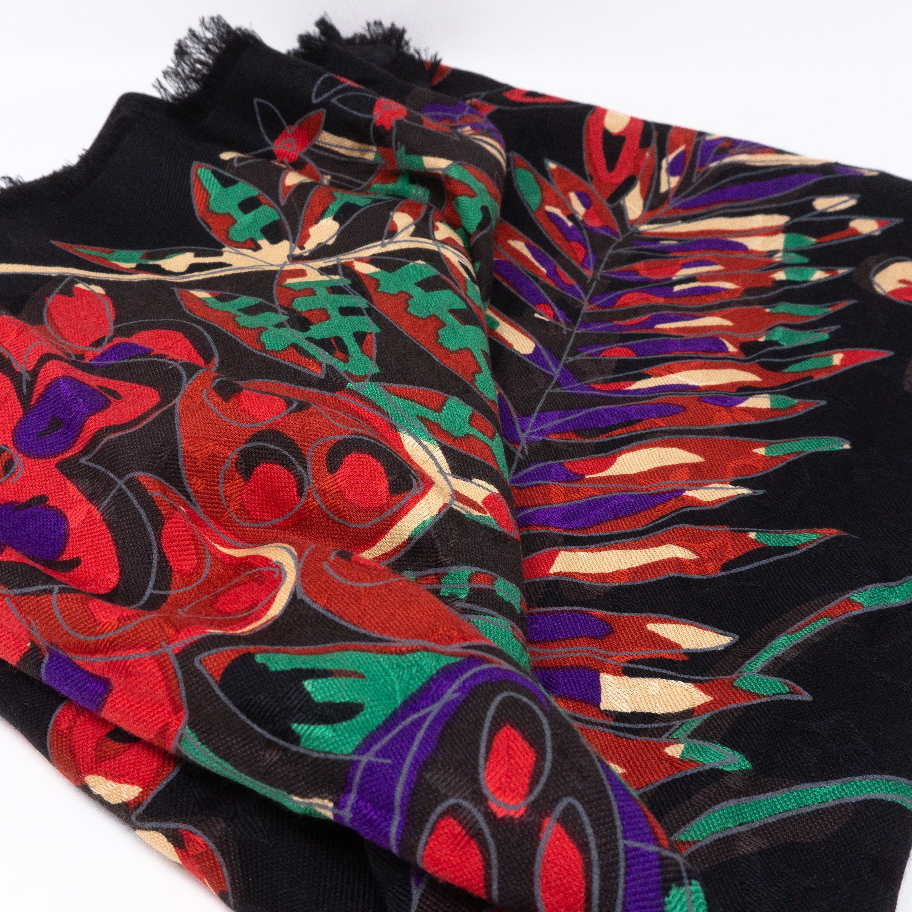 Monogram Shawl Devorgram Black
