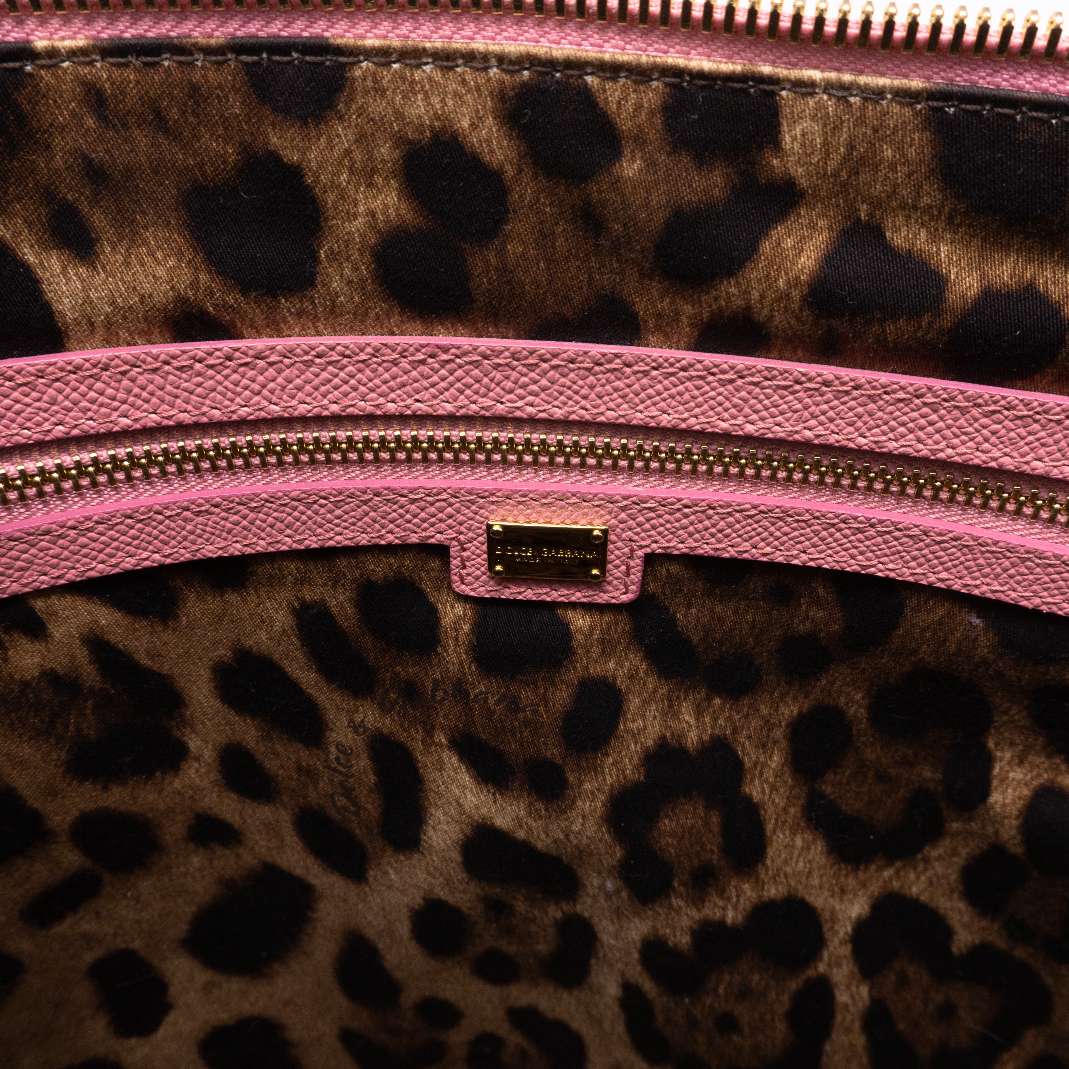 Miss Escape Tote Pink Leather