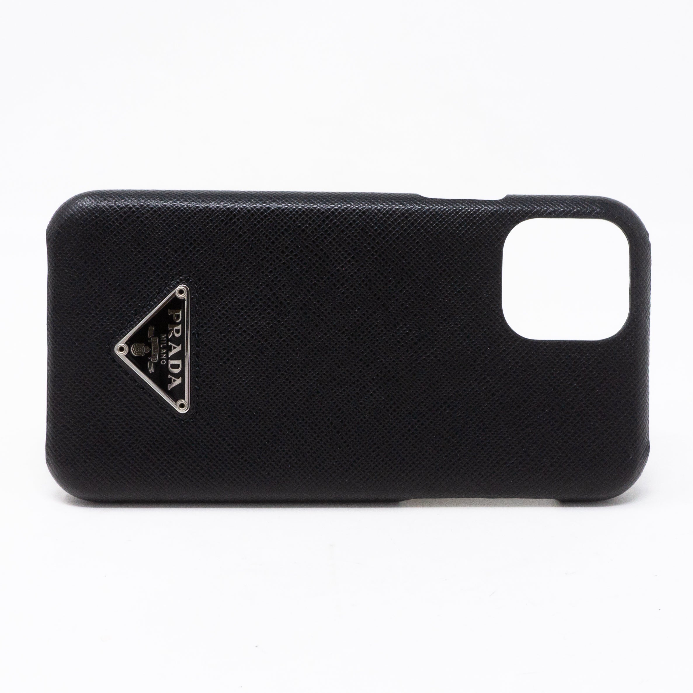 iPhone 11 Pro Cover Black Saffiano Leather
