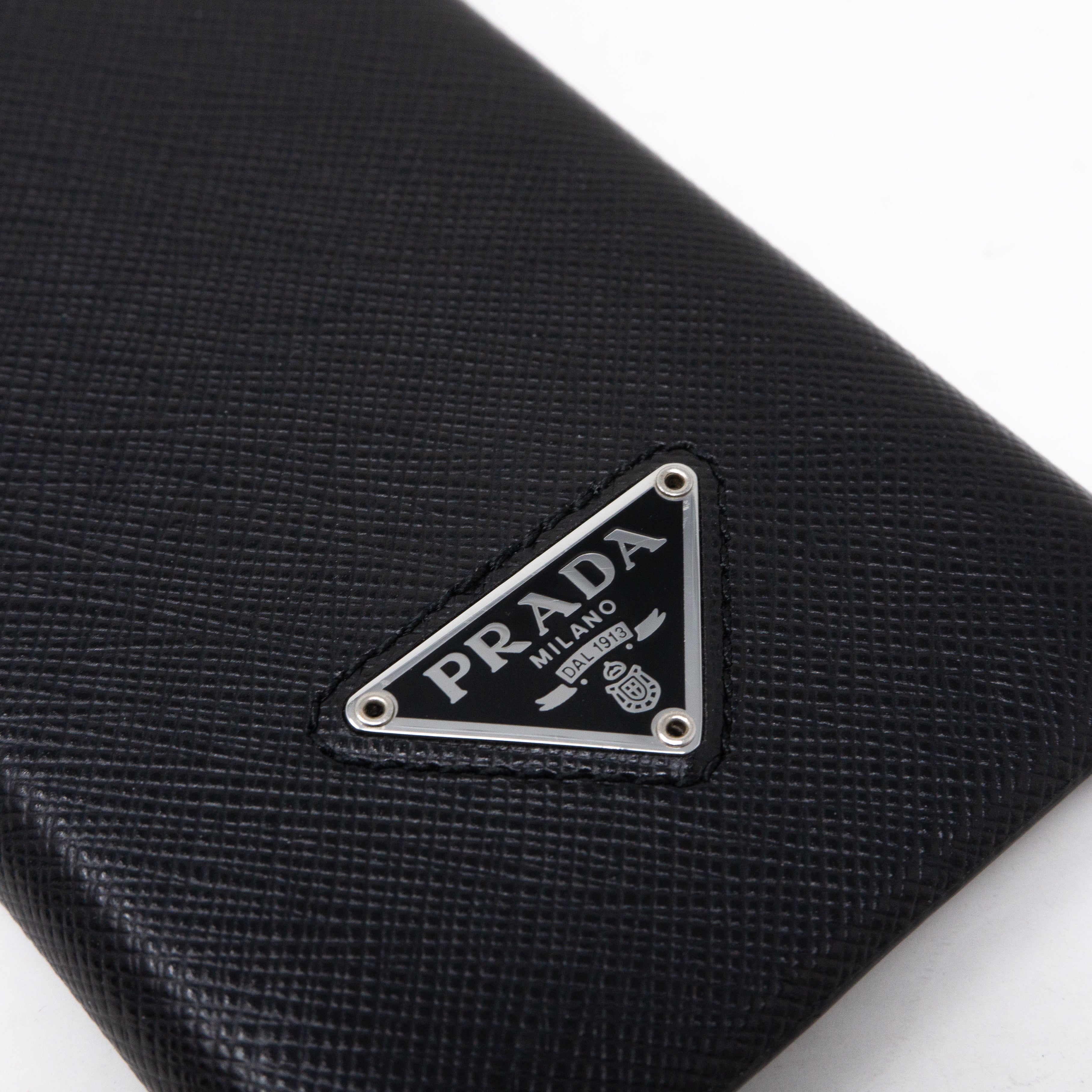 iPhone 11 Pro Cover Black Saffiano Leather