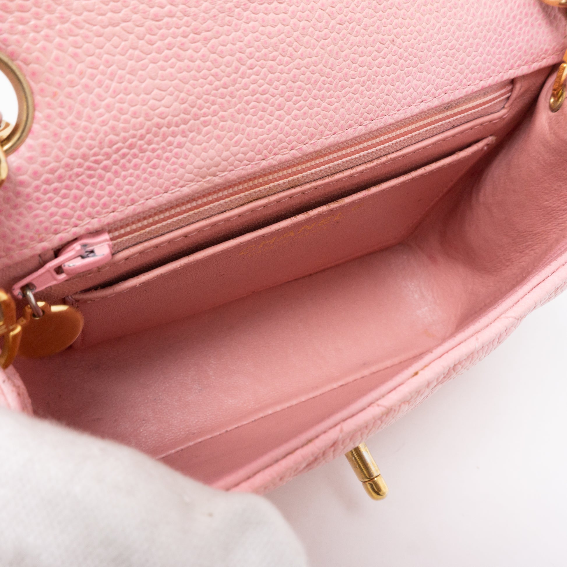 Bonhams : CHANEL SOFT PINK LAMBSKIN SMALL CLASSIC DOUBLE FLAP BAG WITH  SILVER TONE HARDWARE (includes felt protector, dust bag and original box)