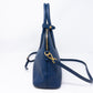 Small Crossbody Handbag Blue Saffiano Leather