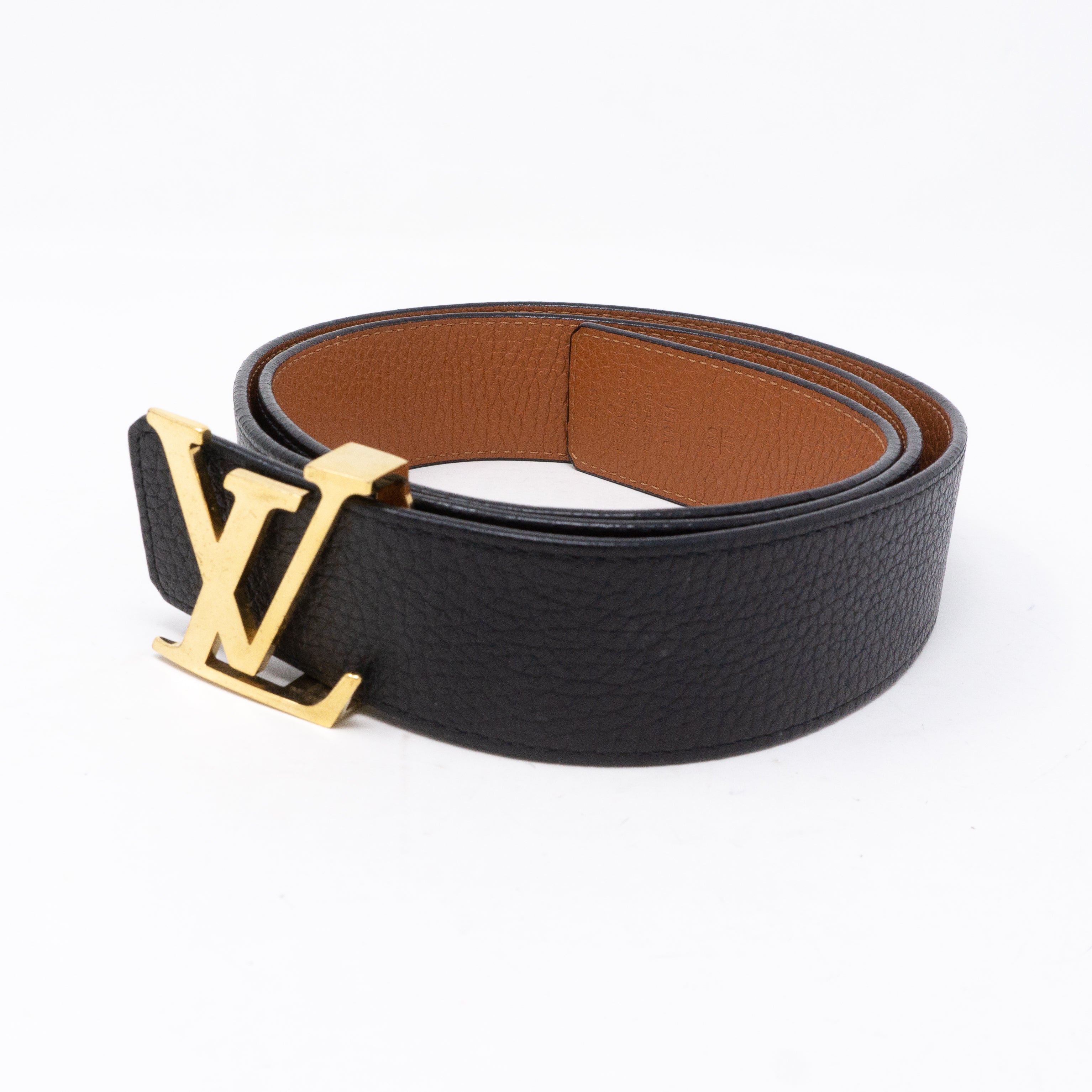 Initiales Belt Reversible 100 cm Cognac Black