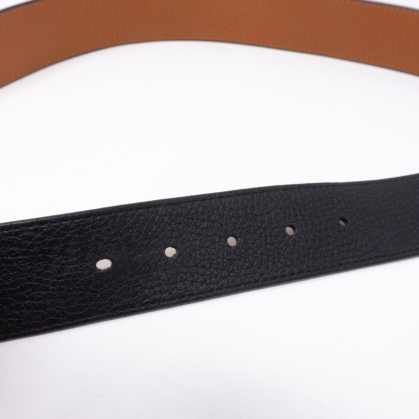 Initiales leather belt Louis Vuitton Brown size 100 cm in Leather - 35694839