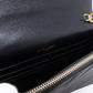 Envelope Wallet on Chain Small Black Leather