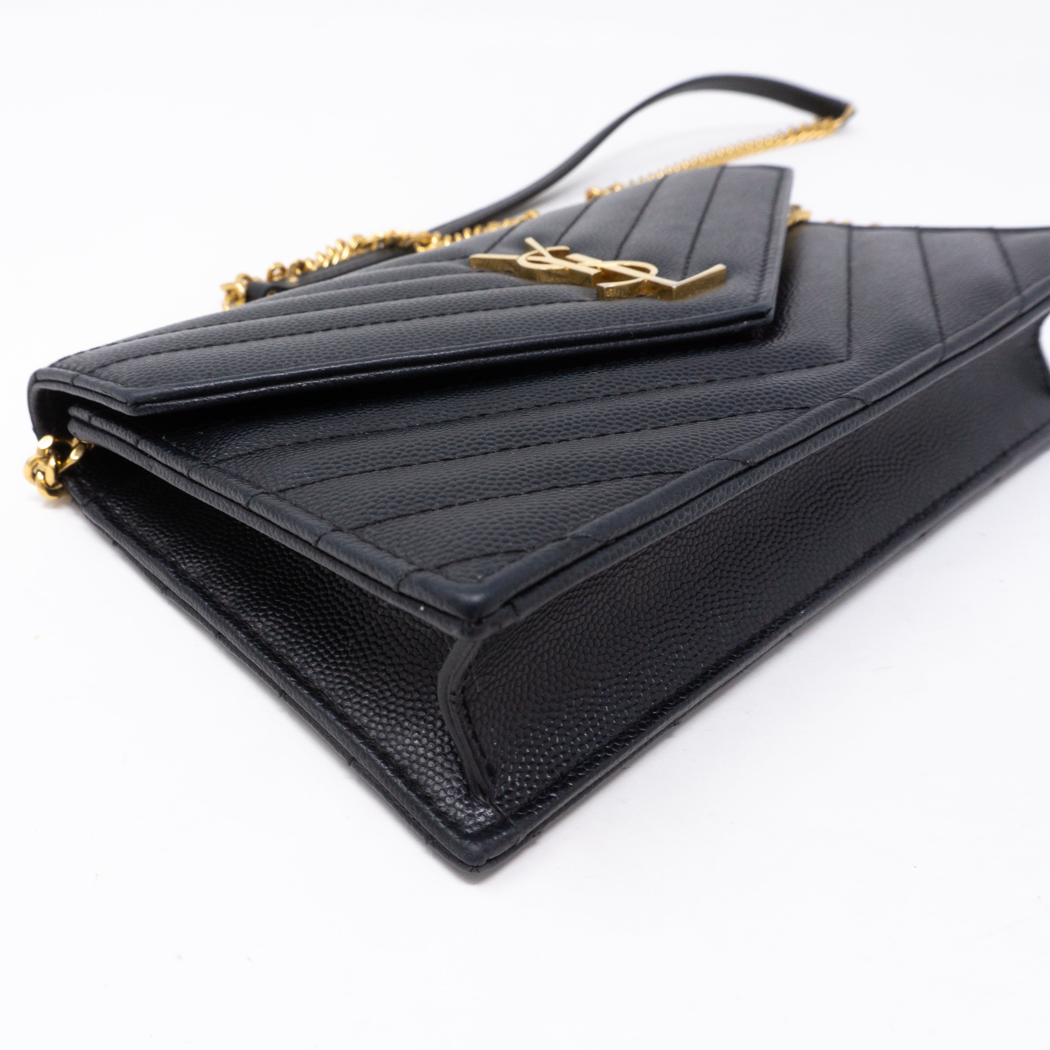 Ysl wallet on chain black online hardware