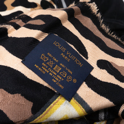 Monogram Shawl Leogram Black