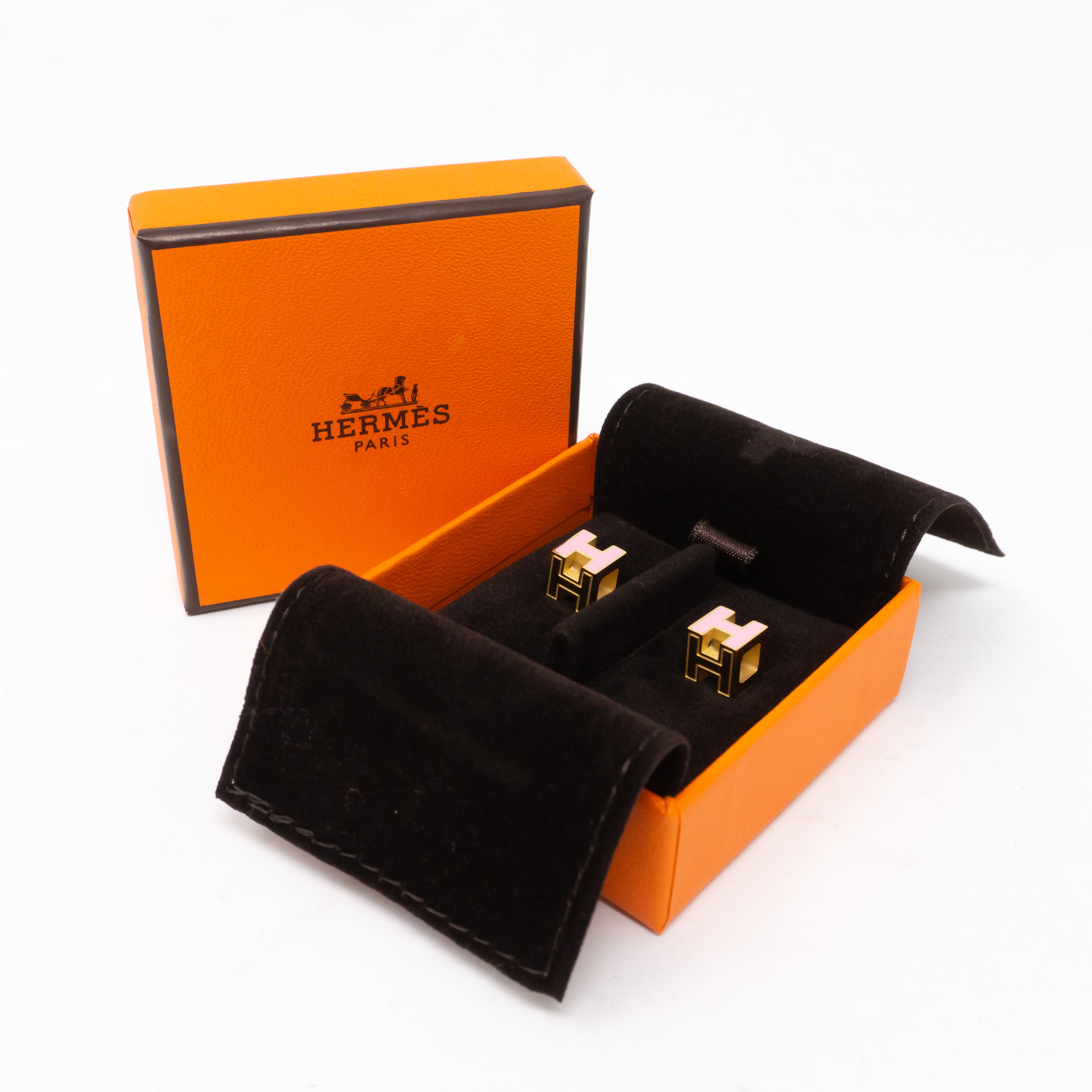 Cage d'H Earrings Rose Gold