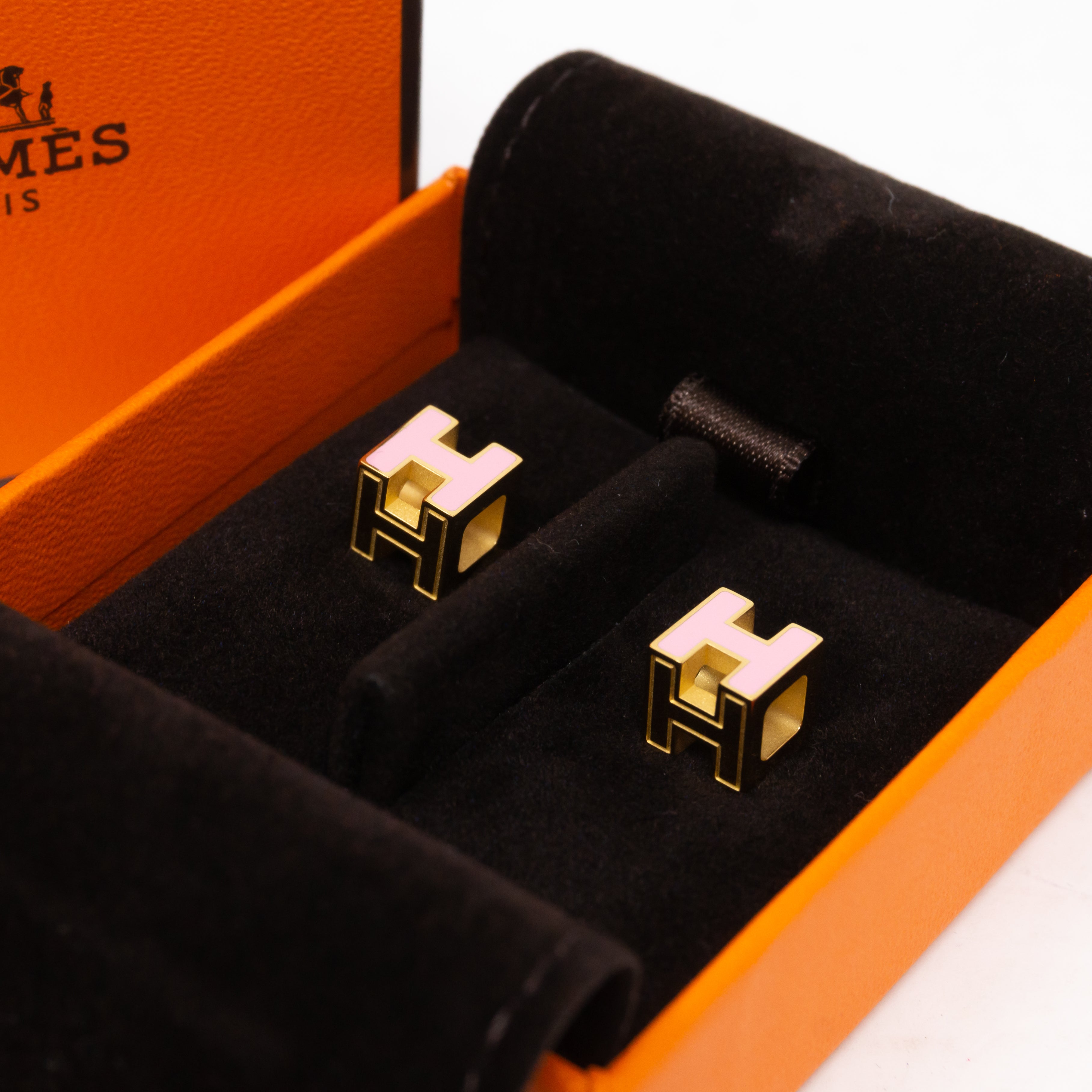 Cage d'H Earrings Rose Gold