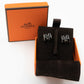 Pop H Earrings Black Silver