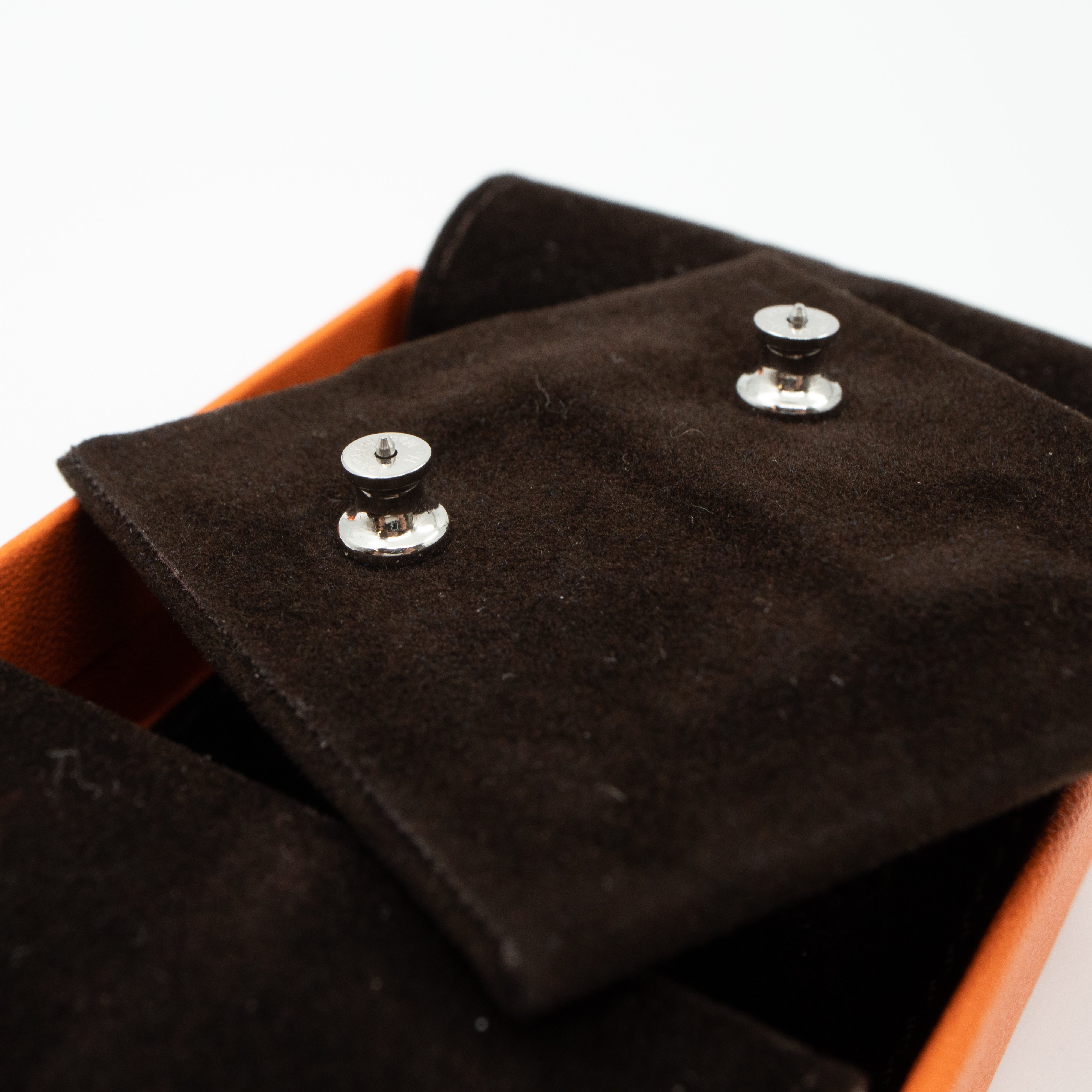 Pop H Earrings Black Silver