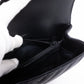 College Medium Chevron Quilted Black Leather