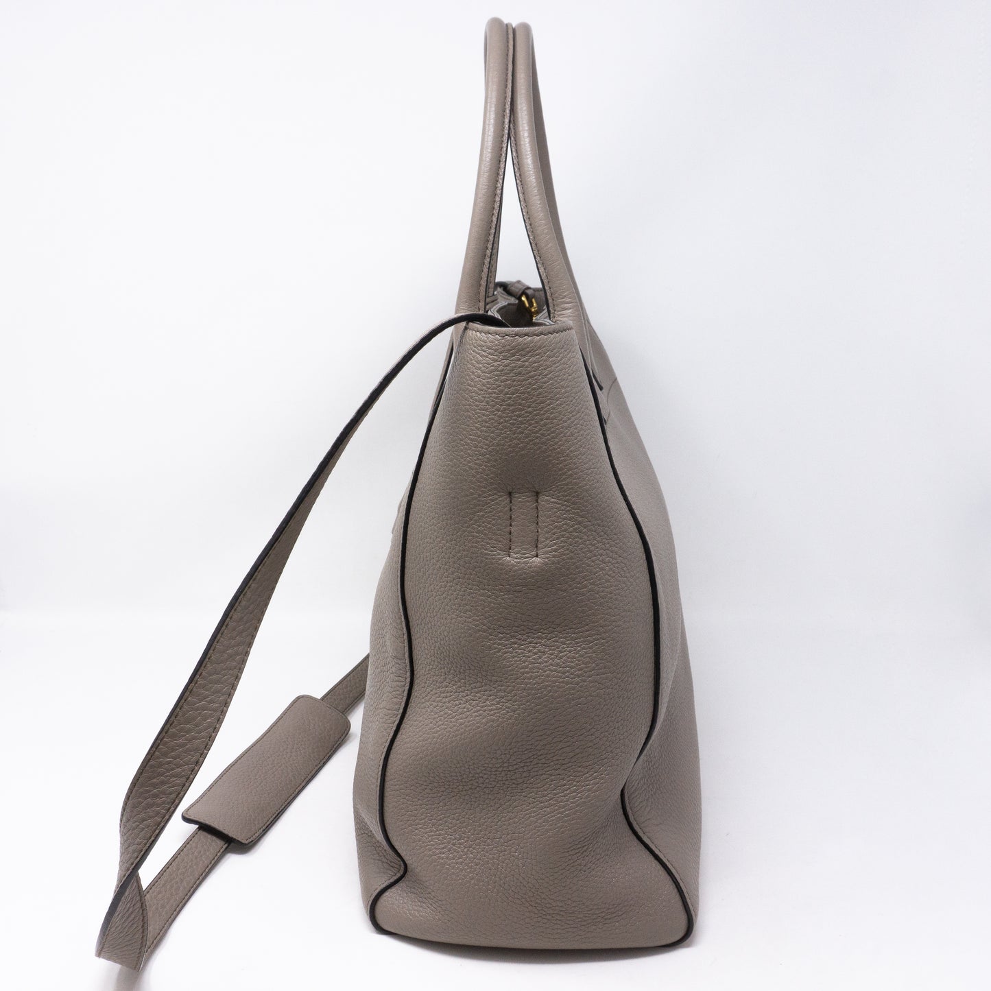 Large Tote Clay Gray Leather
