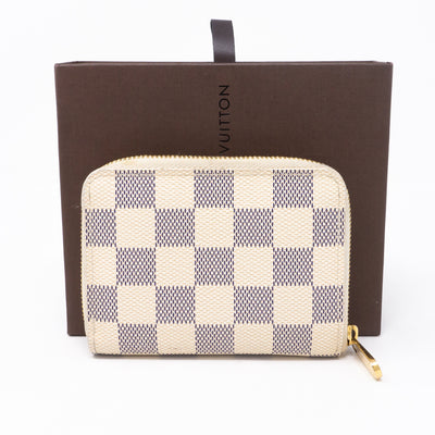 Zippy Coin Purse Damier Azur