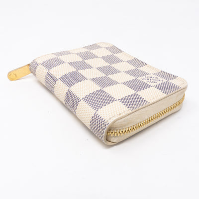 Zippy Coin Purse Damier Azur