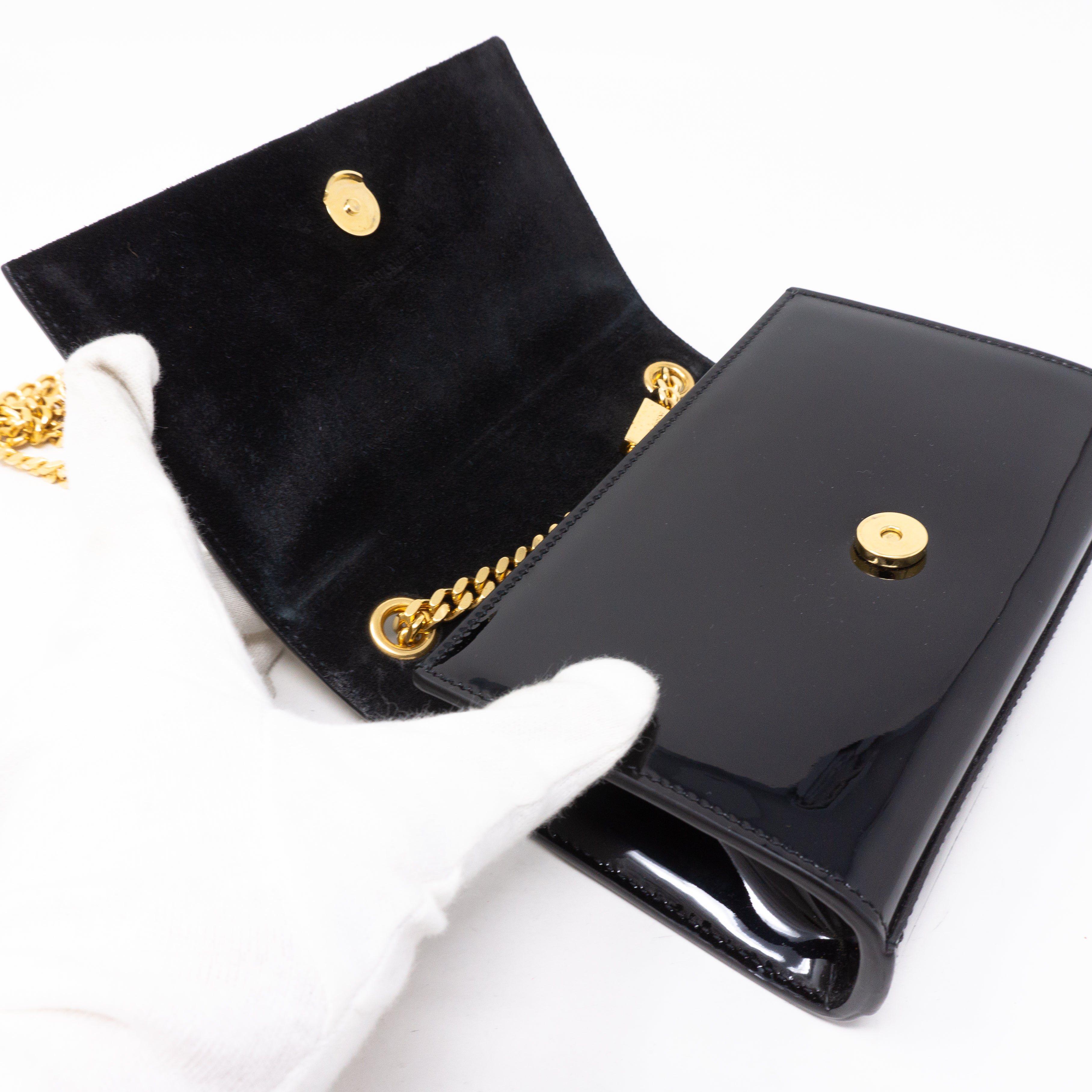 Kate Small Tassel Black Patent Leather