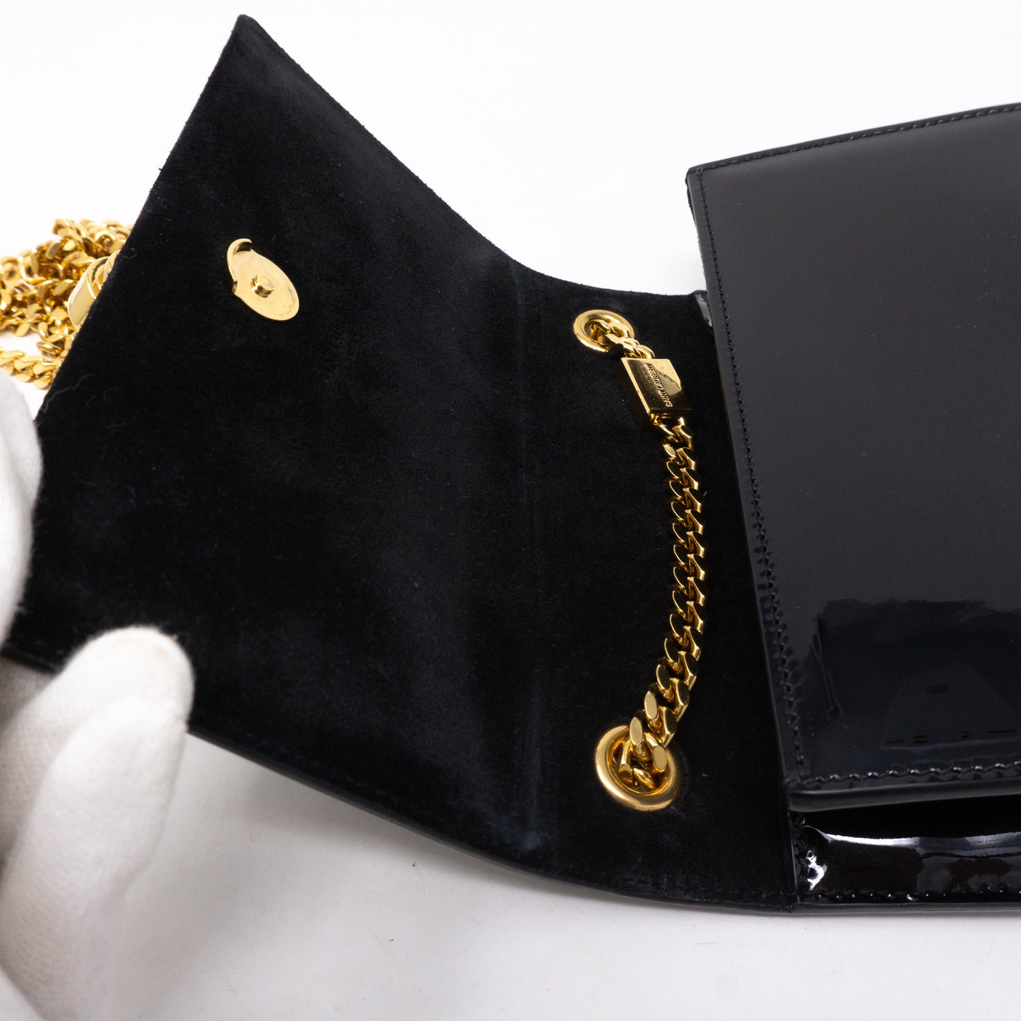 Kate Small Tassel Black Patent Leather
