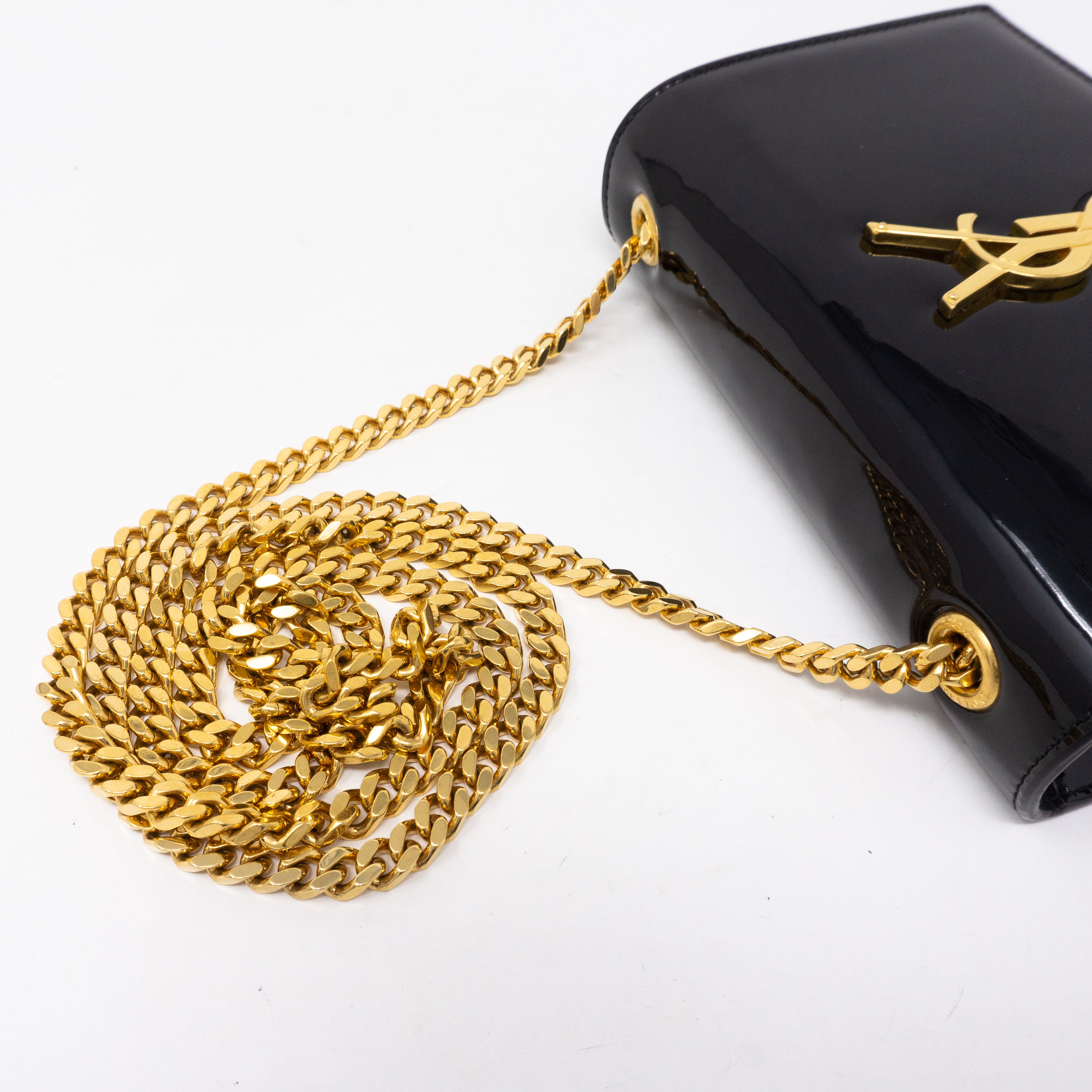 Kate Small Tassel Black Patent Leather