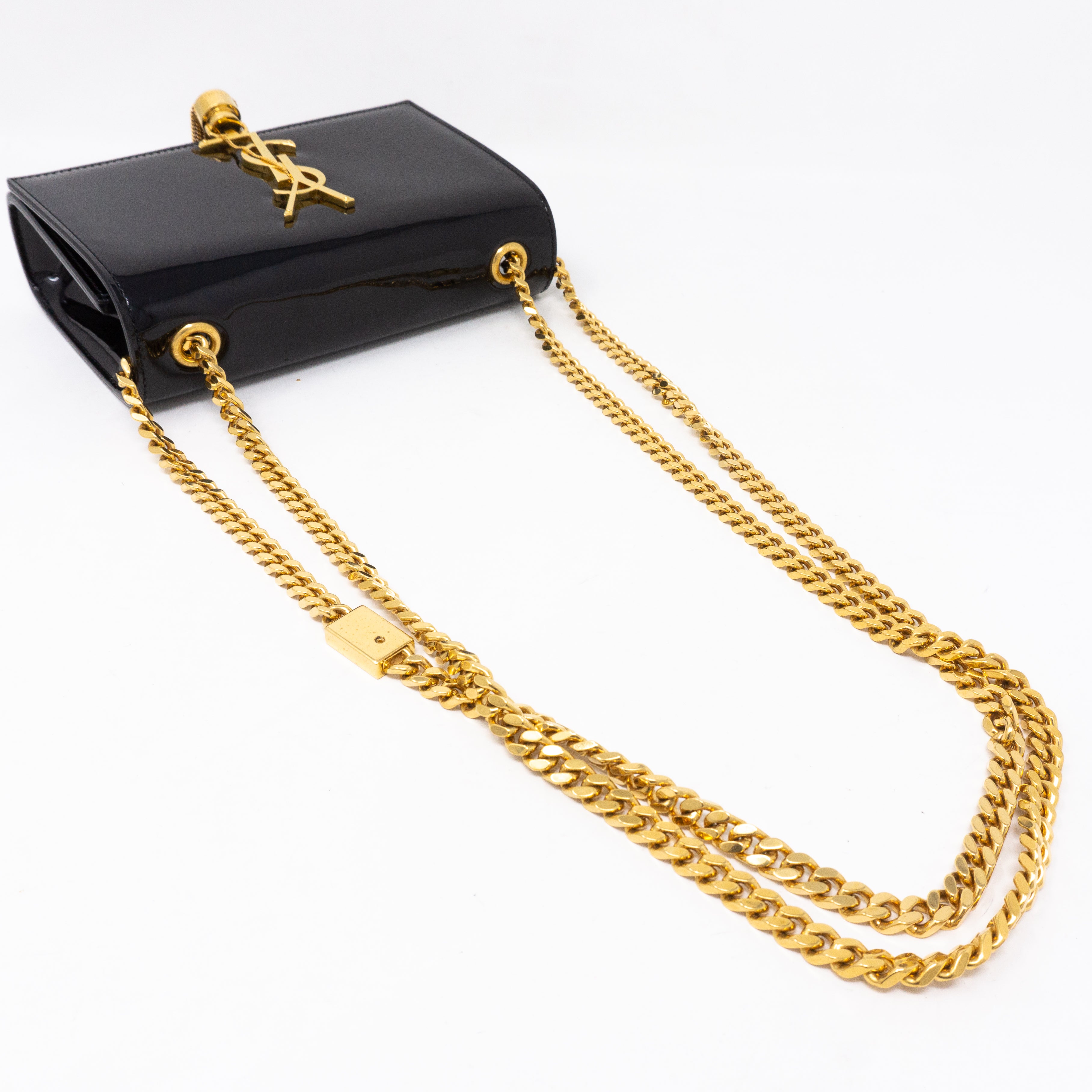 Kate Small Tassel Black Patent Leather