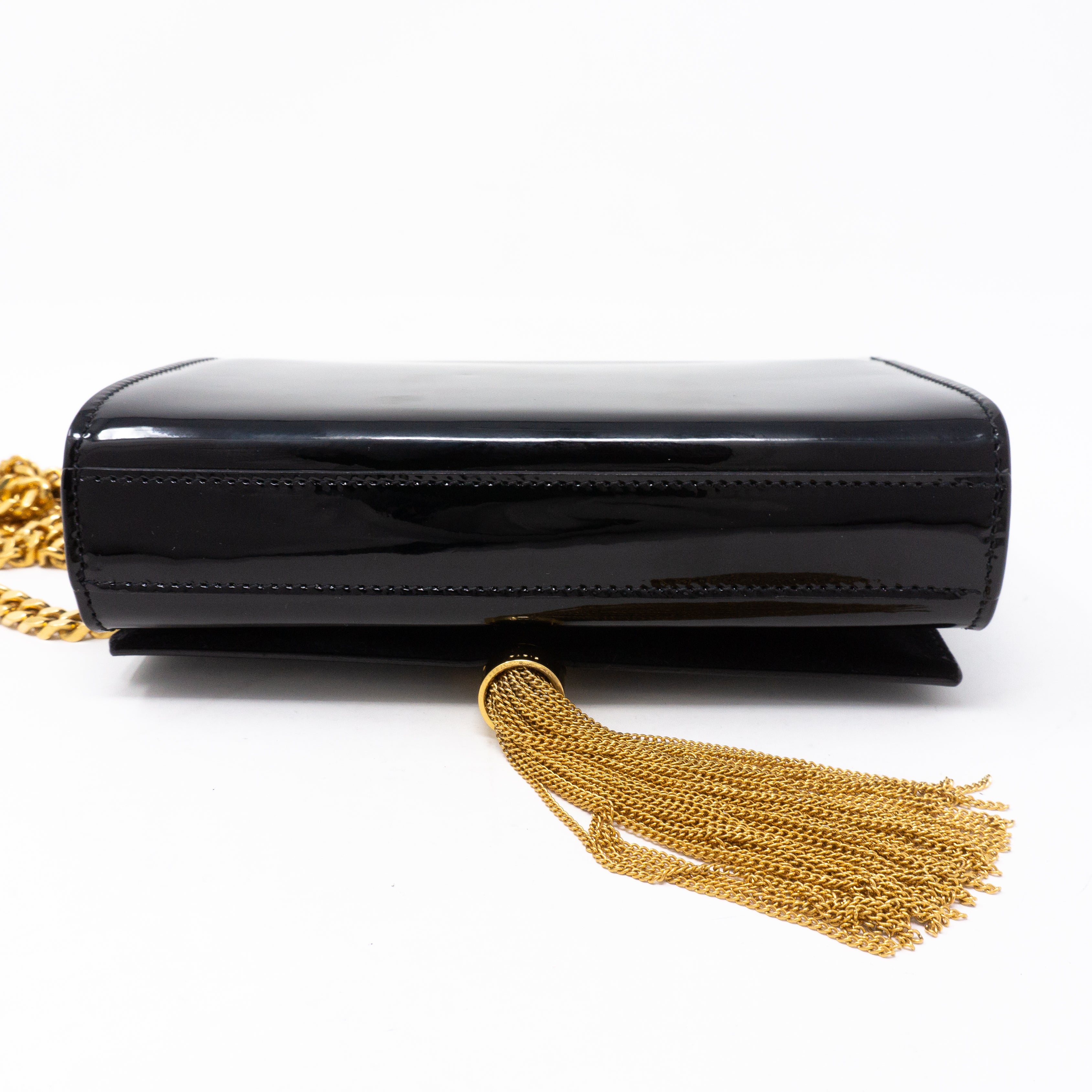 Kate Small Tassel Black Patent Leather