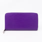 Zippy Wallet Epi Leather Purple