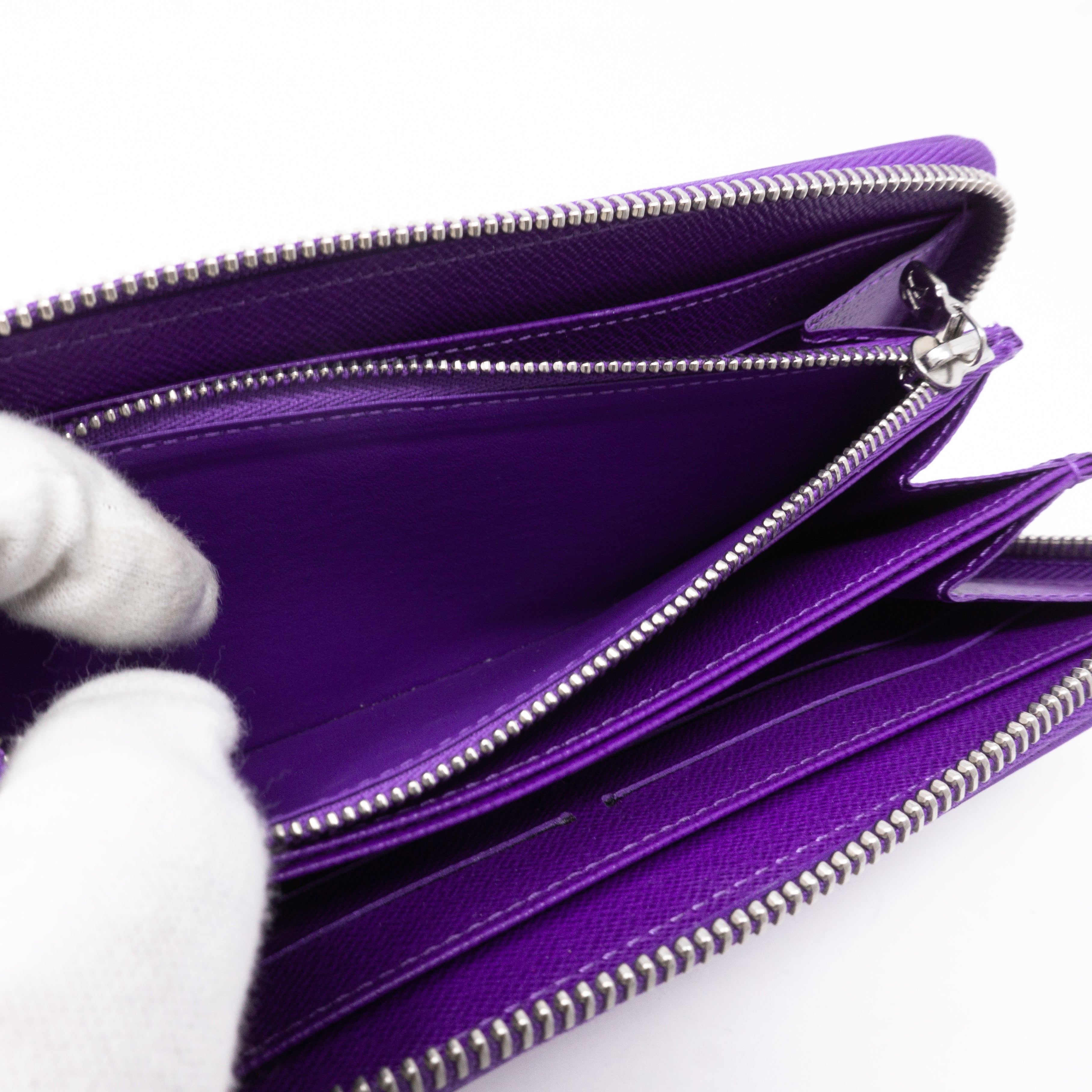 Zippy Wallet Epi Leather Purple