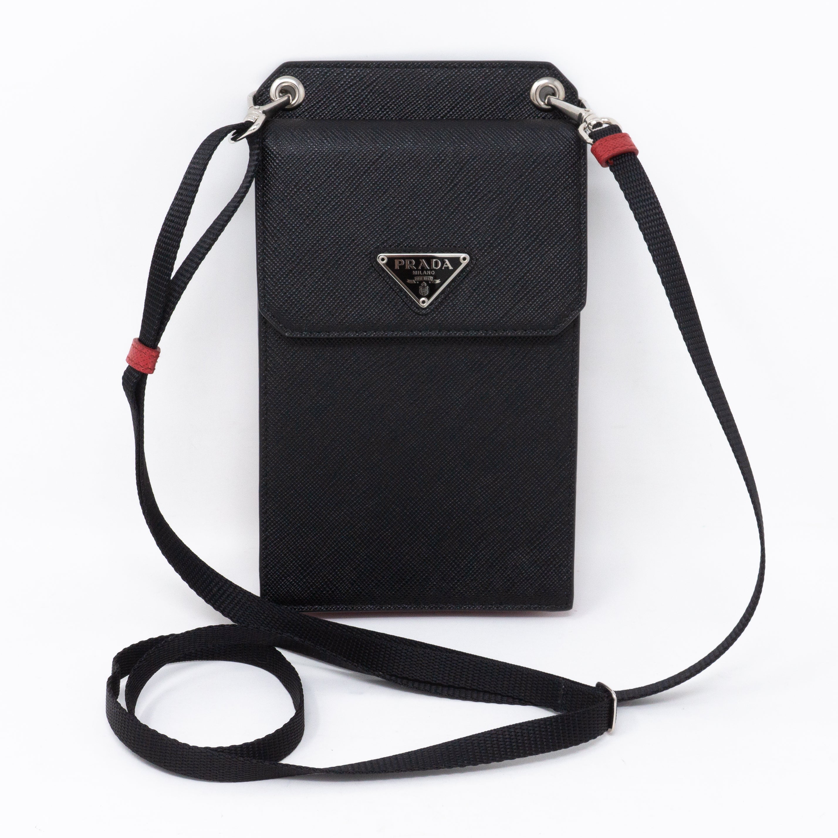 Prada saffiano discount leather smartphone case