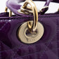 Lady Dior Medium Purple Patent Leather