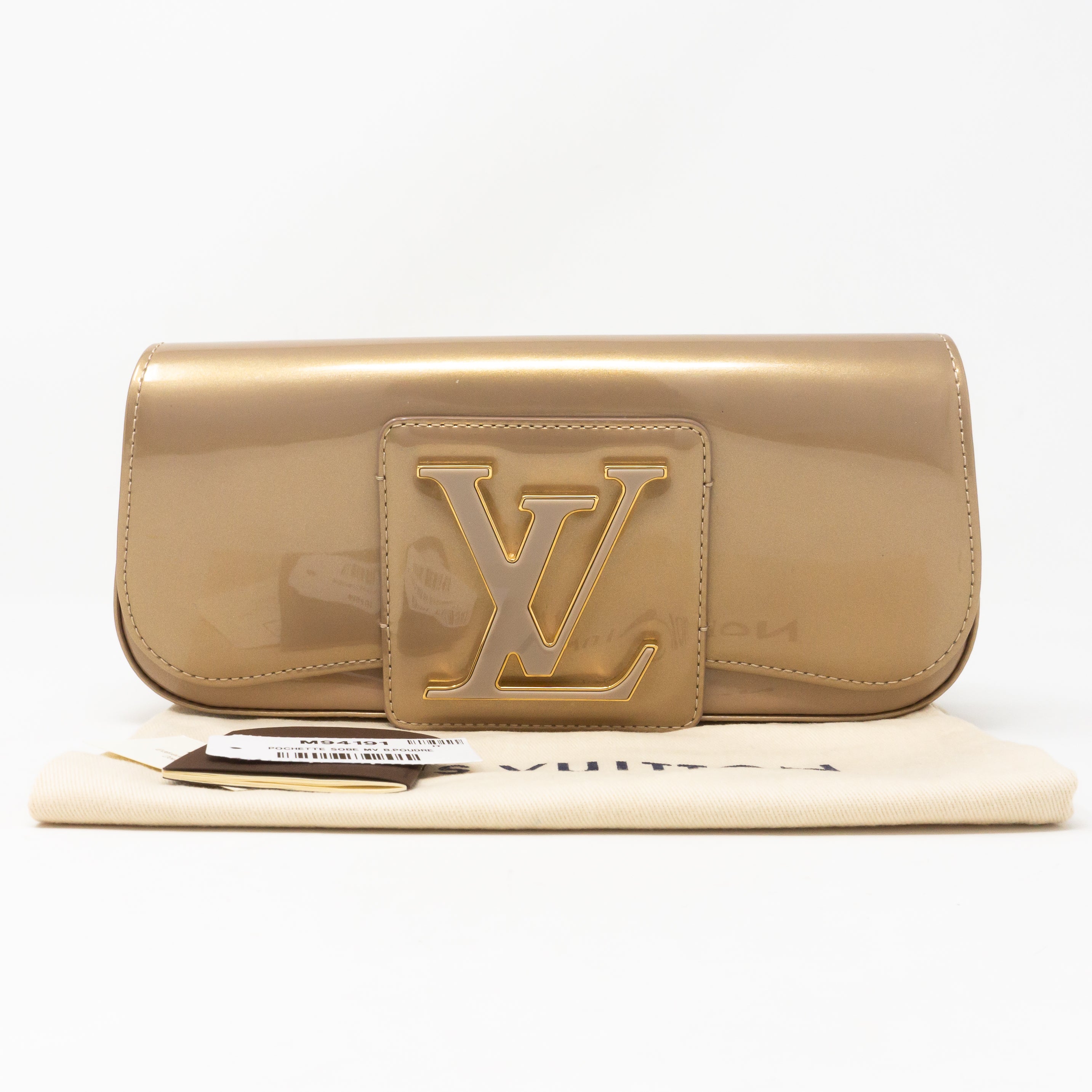 Pochette SoBe Vernis Beige Poudre