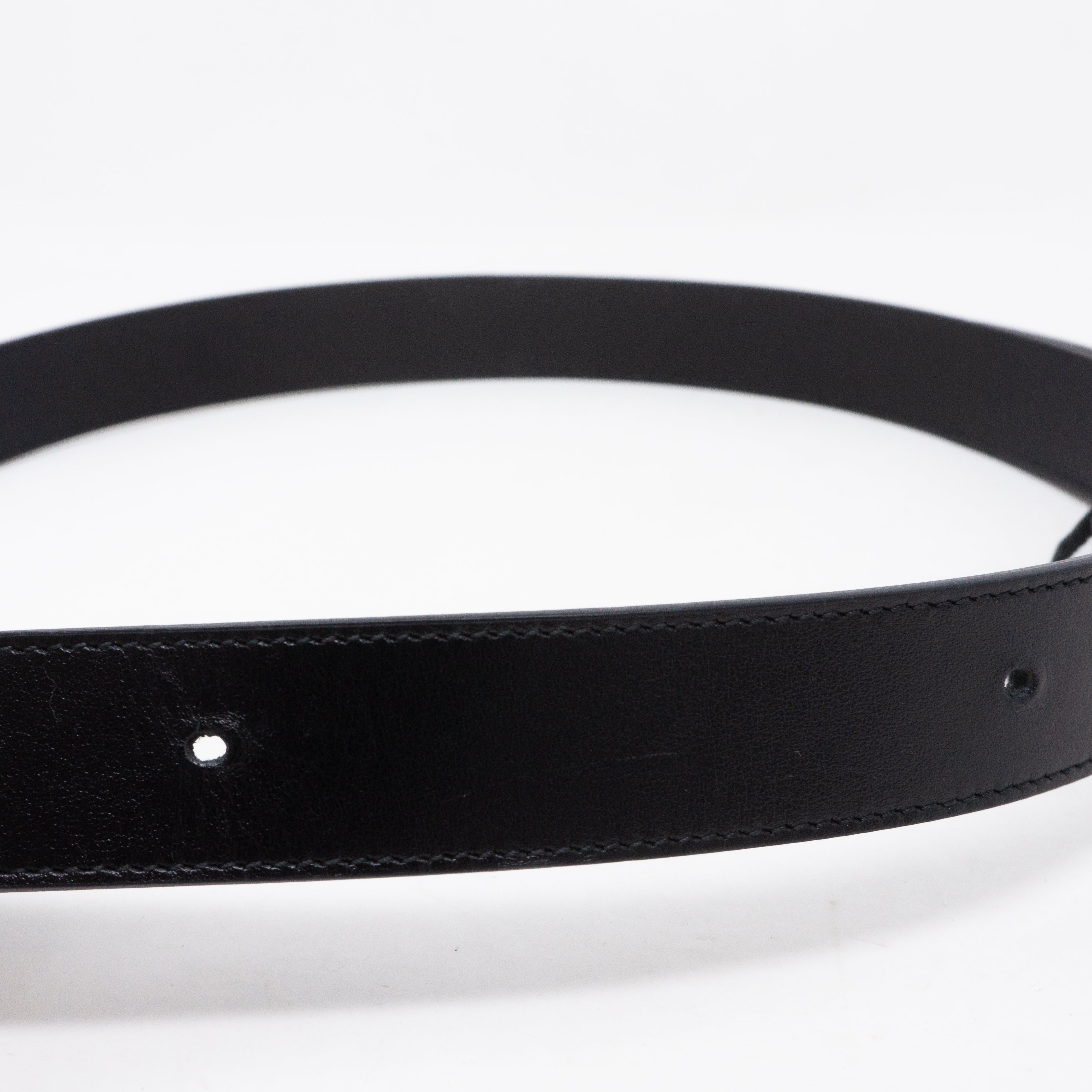 GG Marmont Black Leather Belt 95 cm