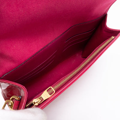 Ana Clutch Vernis Indian Rose