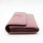 Continental Flap Wallet Mauve Caviar