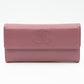 Continental Flap Wallet Mauve Caviar
