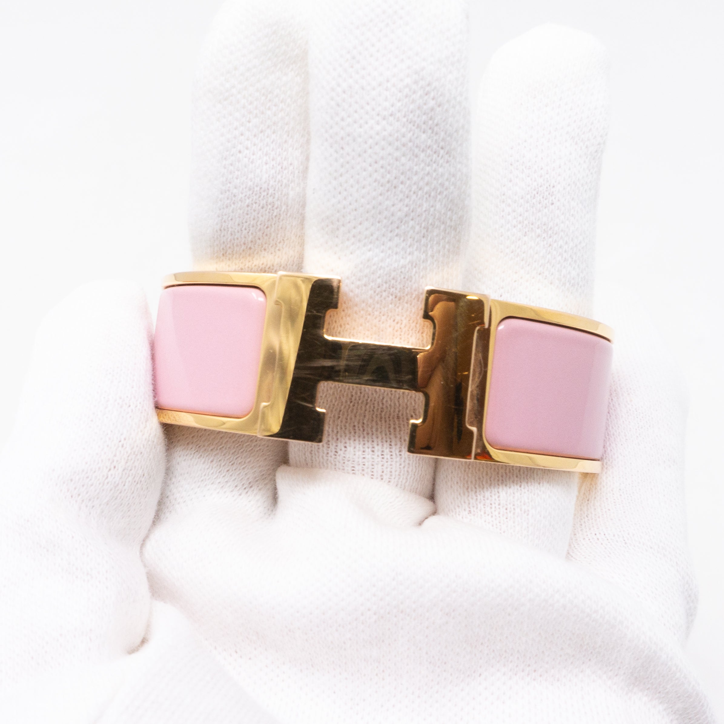 Clic Clac H Bracelet Medium Pink Rose Gold
