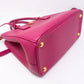 Galleria Small Double Zip Pink Saffiano