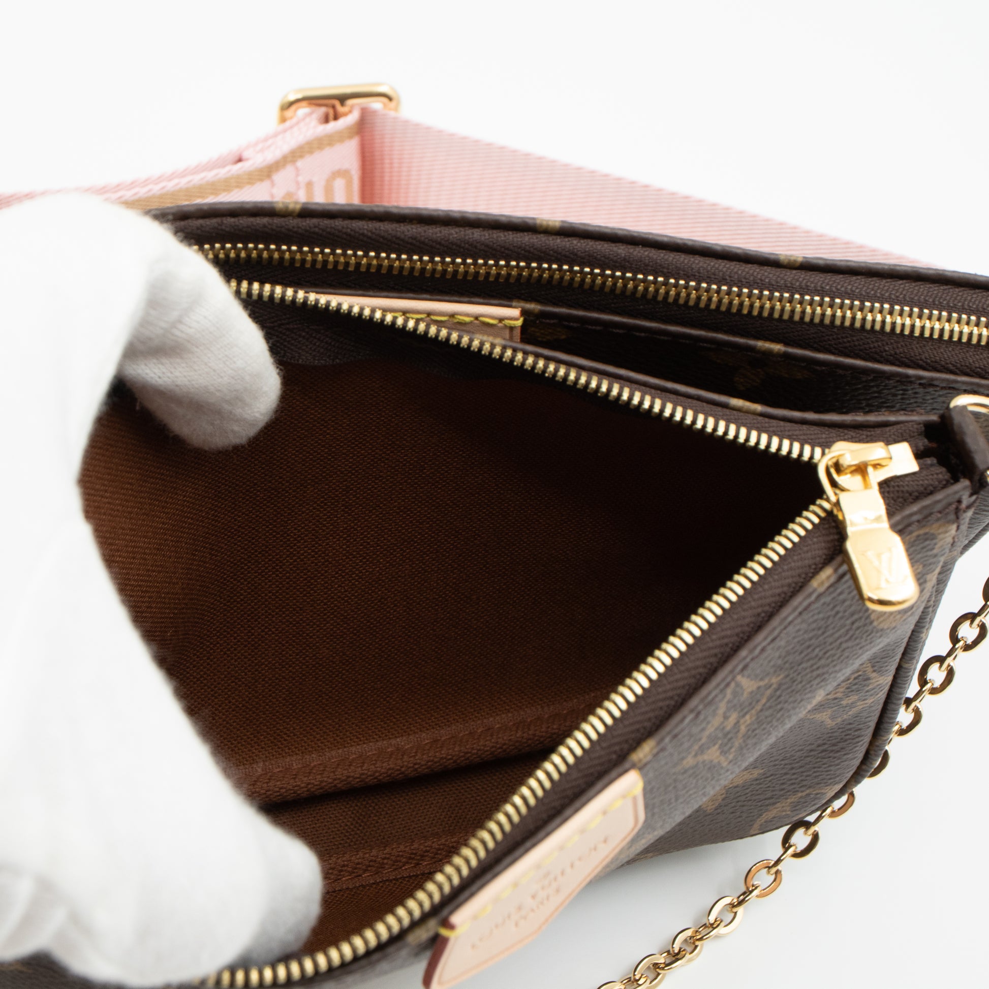 🔥LOUIS VUITTON Multi Pochette Accessoires Monogram Chain Shoulder Bag GIFT  2023