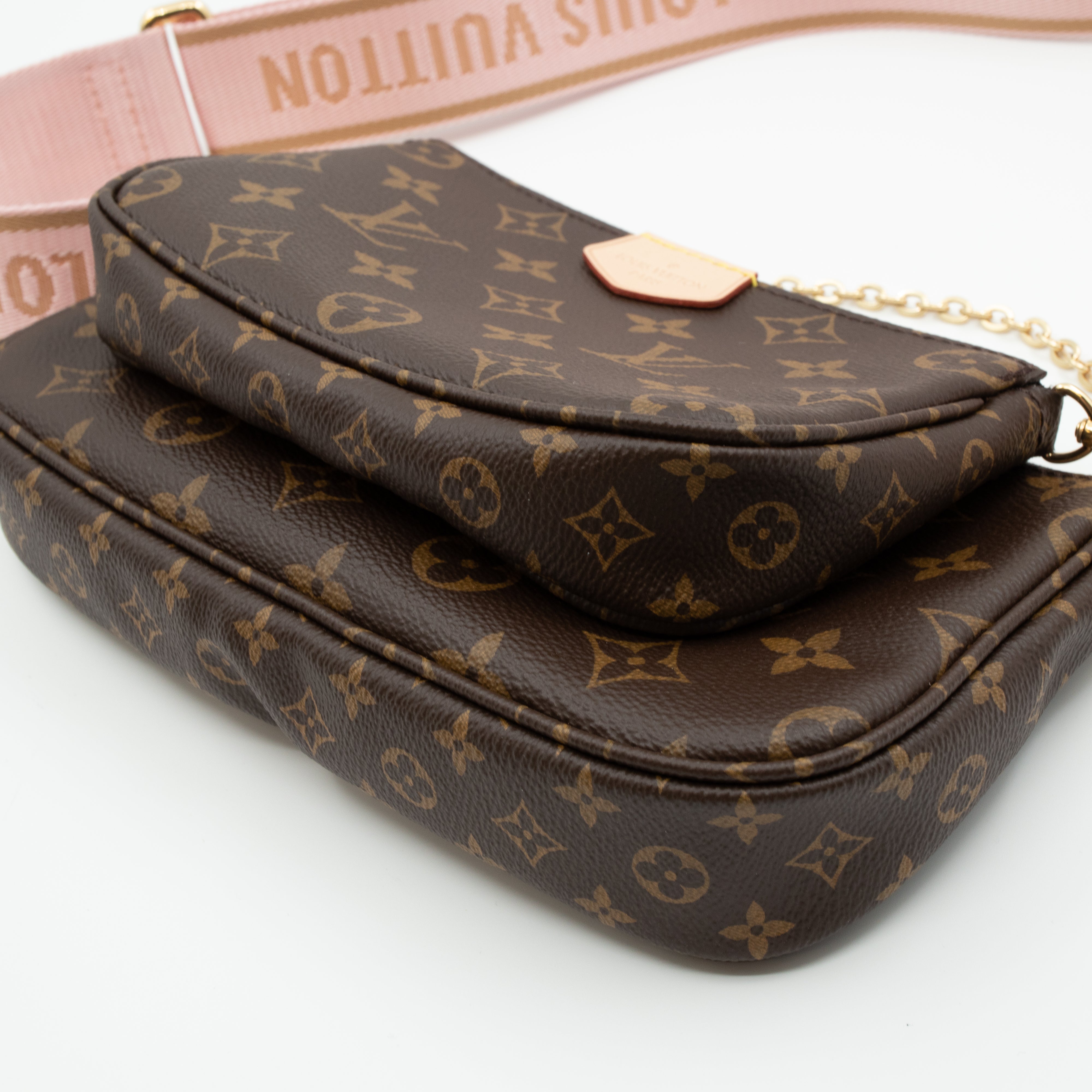 Louis vuitton multi pochette online accessoires monogram rose clair