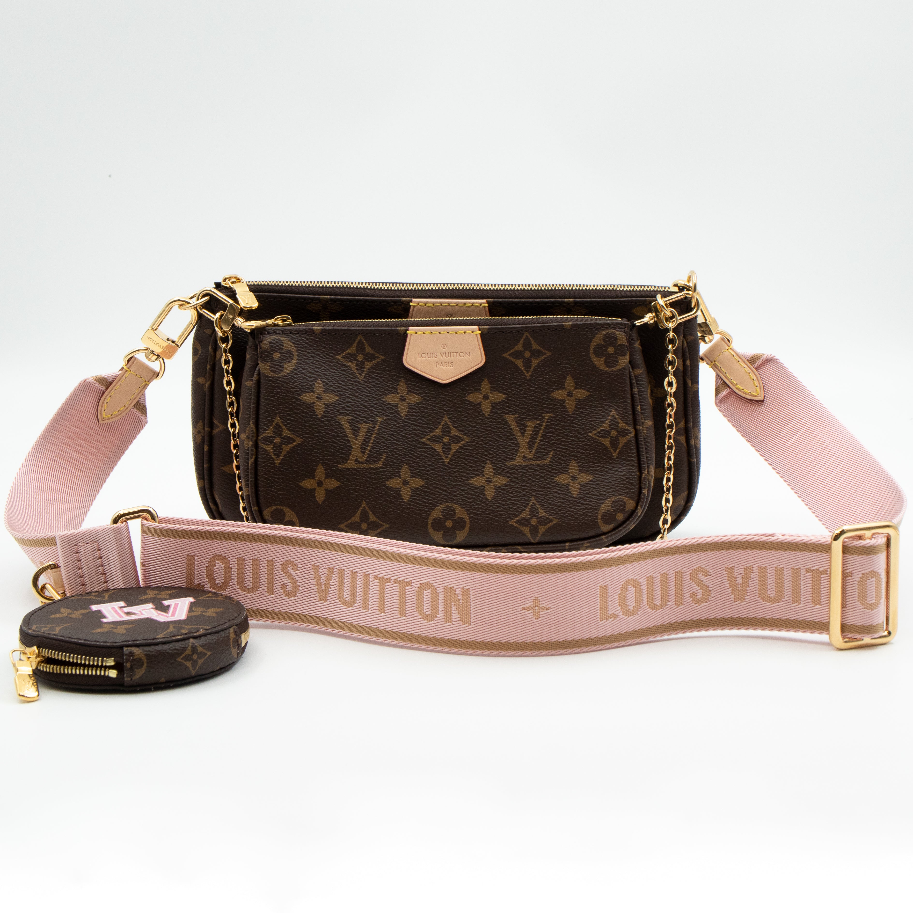 Louis vuitton multi pochette rose online clair