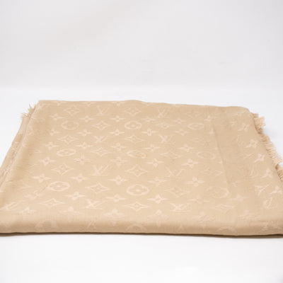 Monogram Shawl Beige