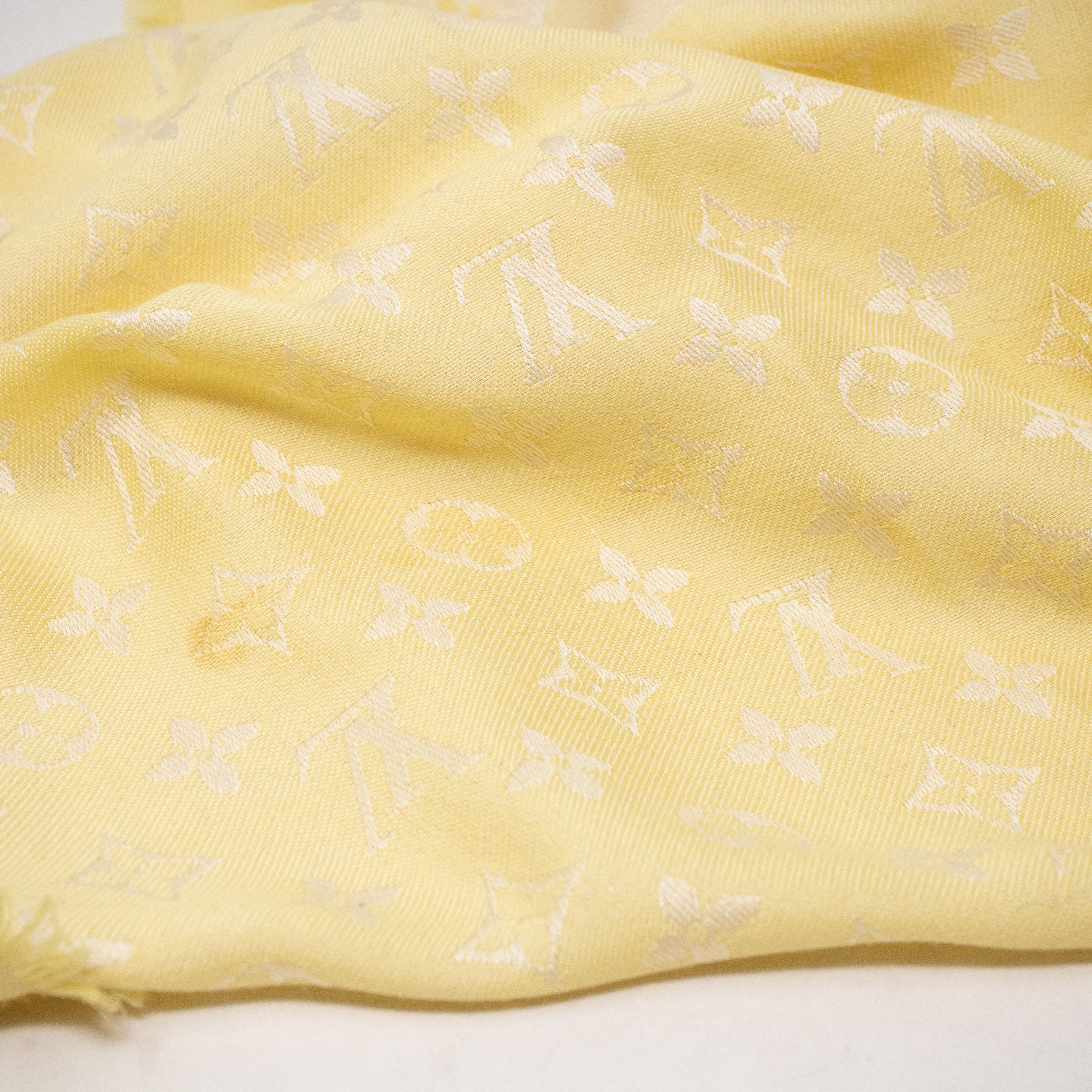 Monogram Shawl Yellow