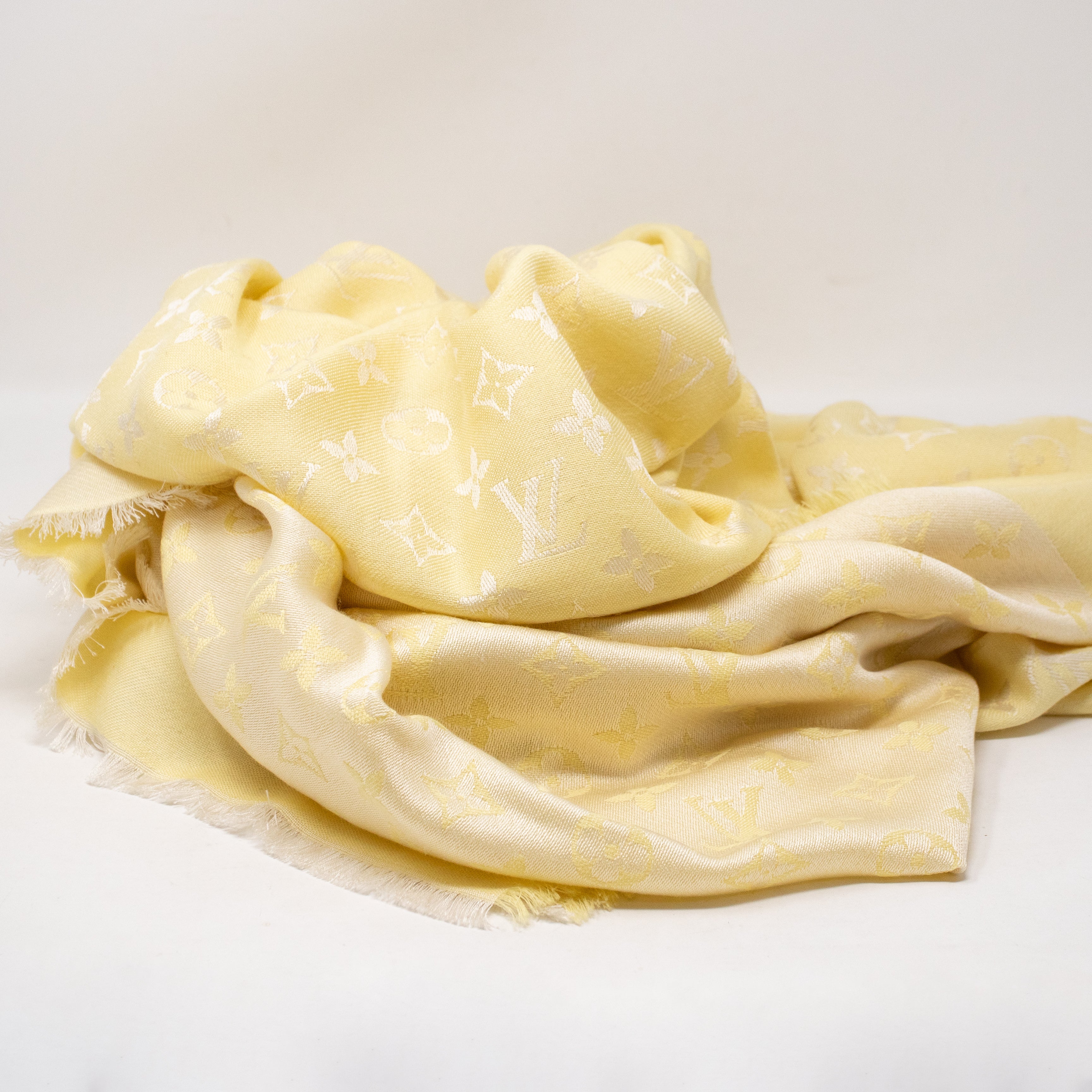 Monogram Shawl Yellow