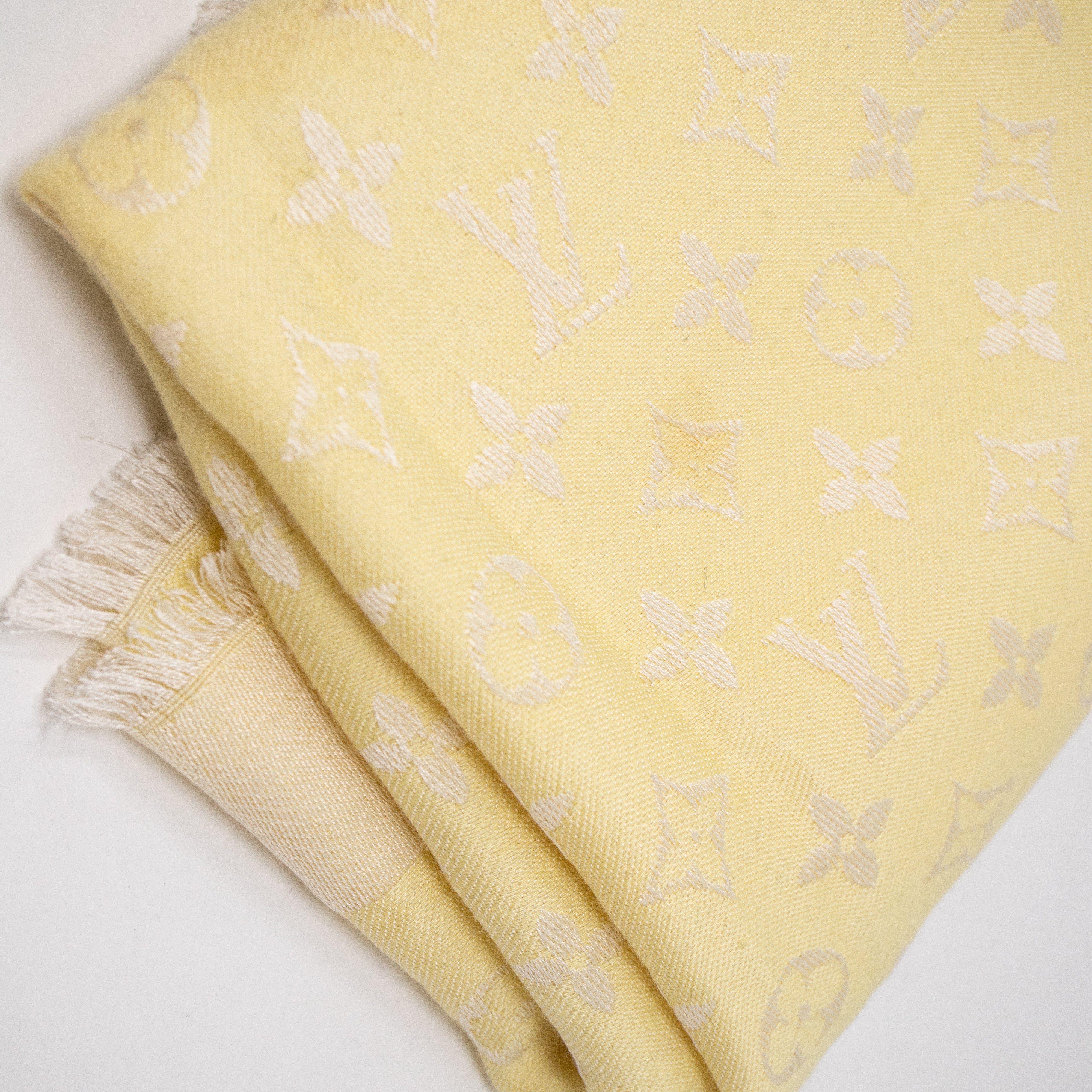 Monogram Shawl Yellow