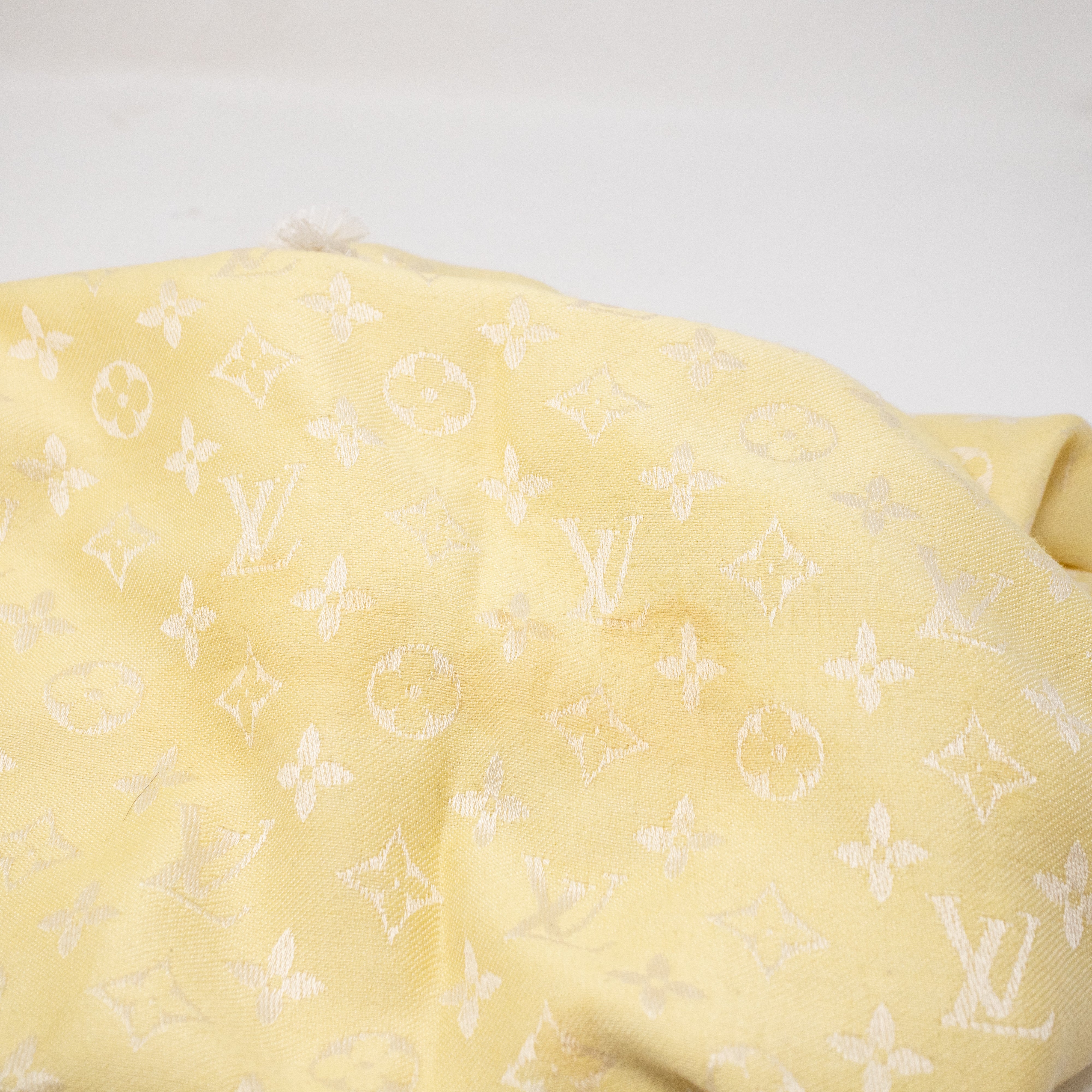 Monogram Shawl Yellow