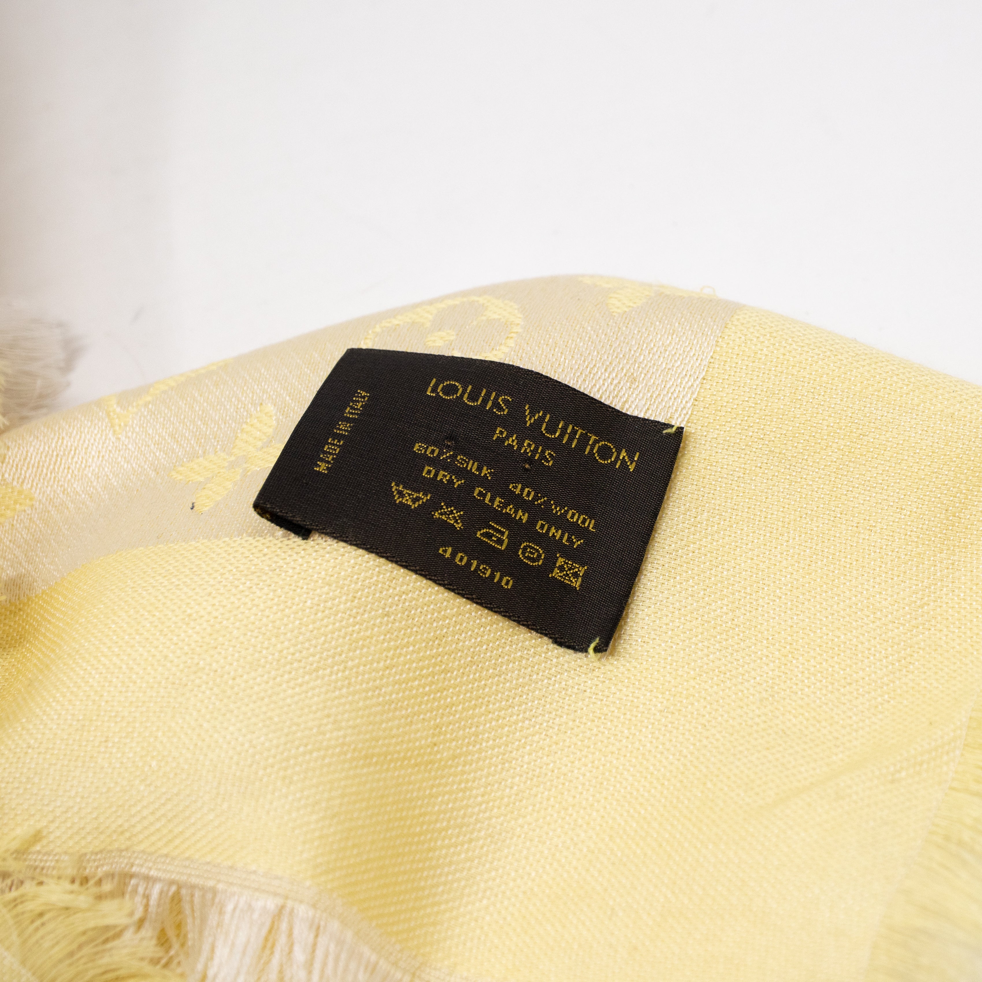 Monogram Shawl Yellow