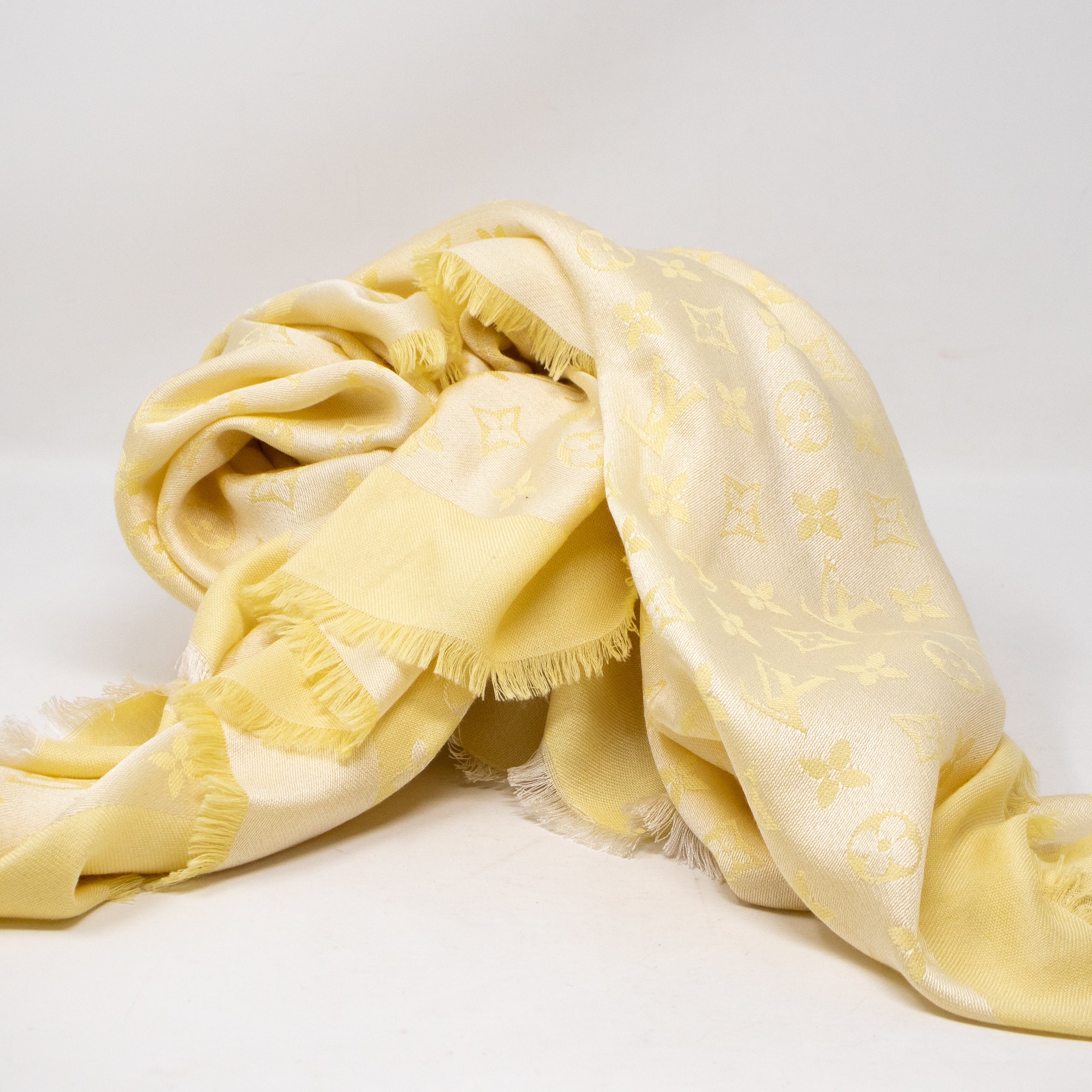 Monogram Shawl Yellow