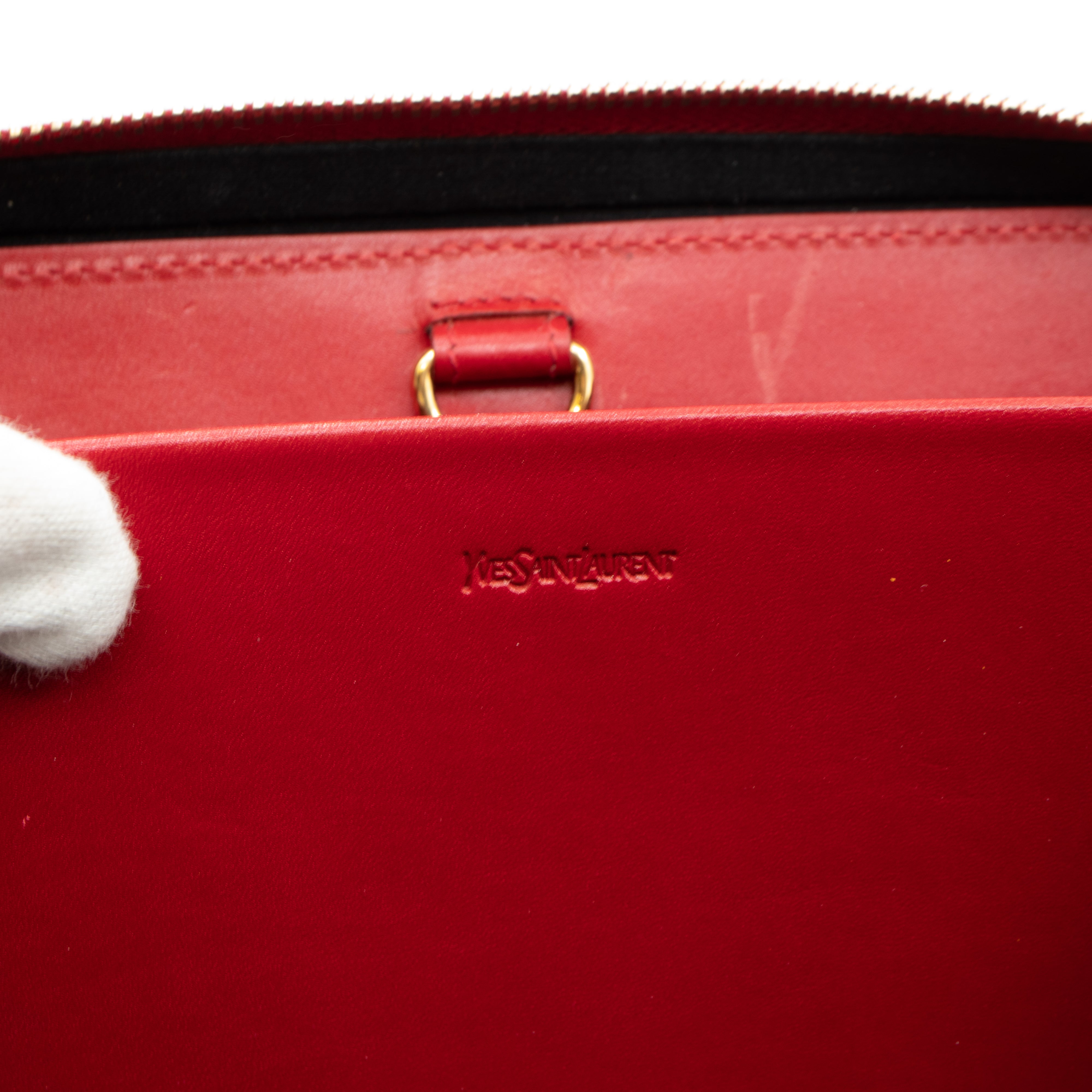 Pochette Charms Red Patent Leather